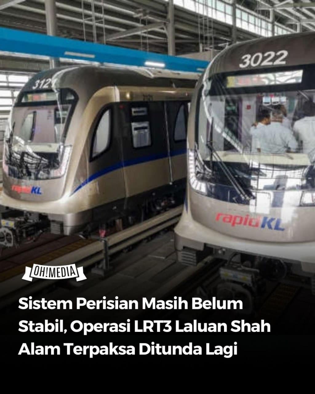 Oh! - Perkhidmatan Transit Aliran Ringan 3 (LRT3) Laluan Shah Alam yang ...