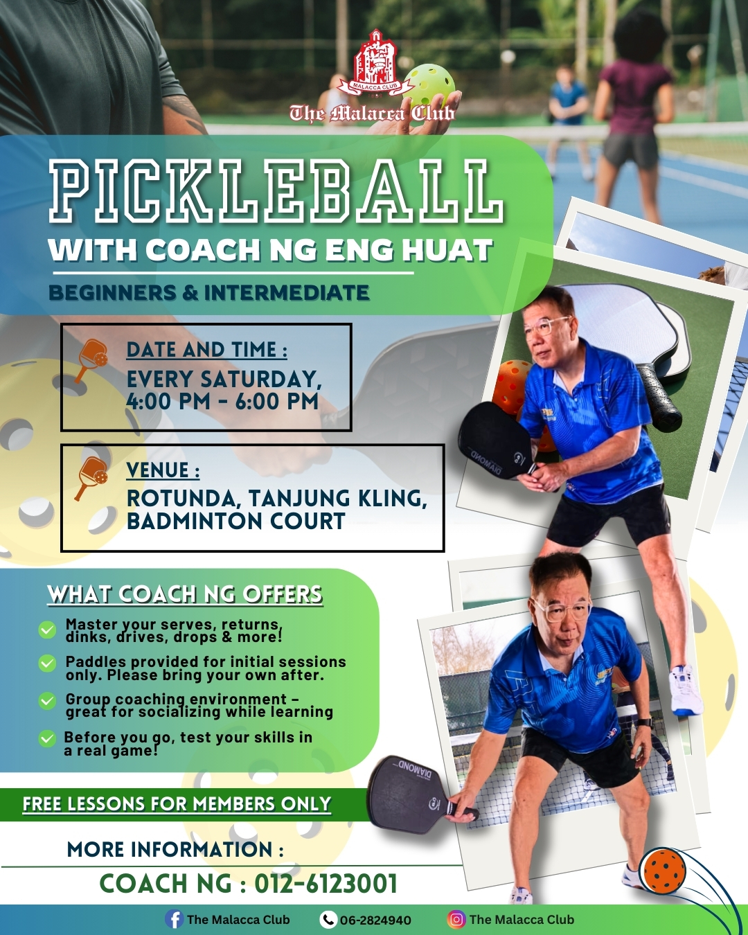 The Malacca - Coach Ng Eng Huat is here to guide you through everything ...