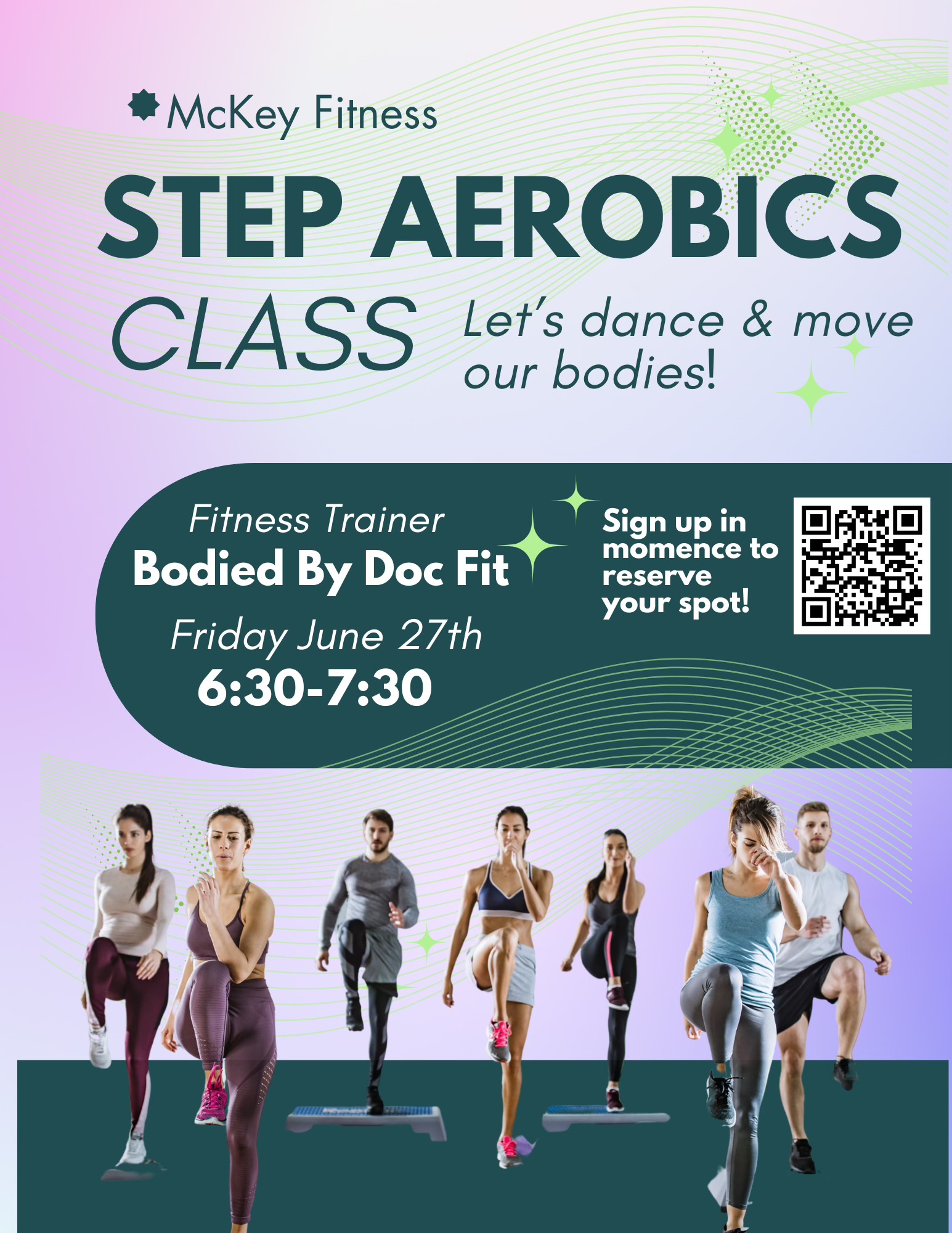 Step Aerobics Class