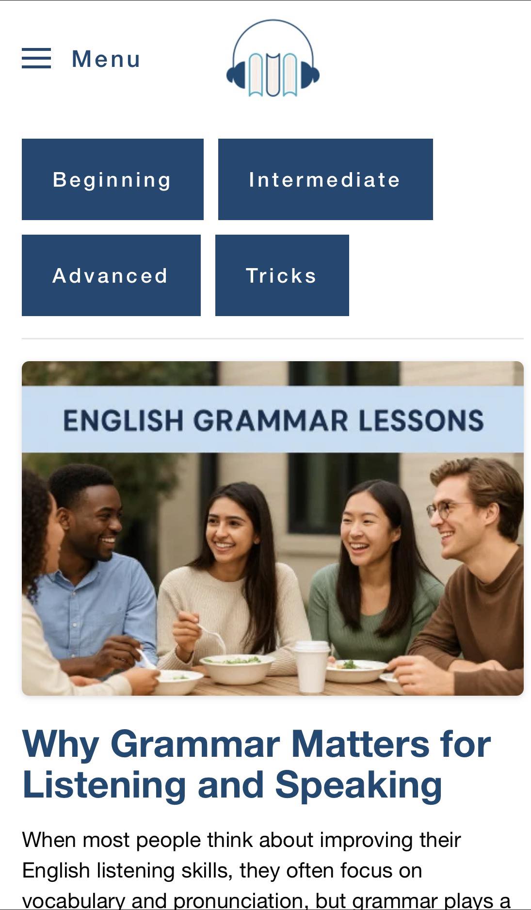 Teaching grammar in English language center