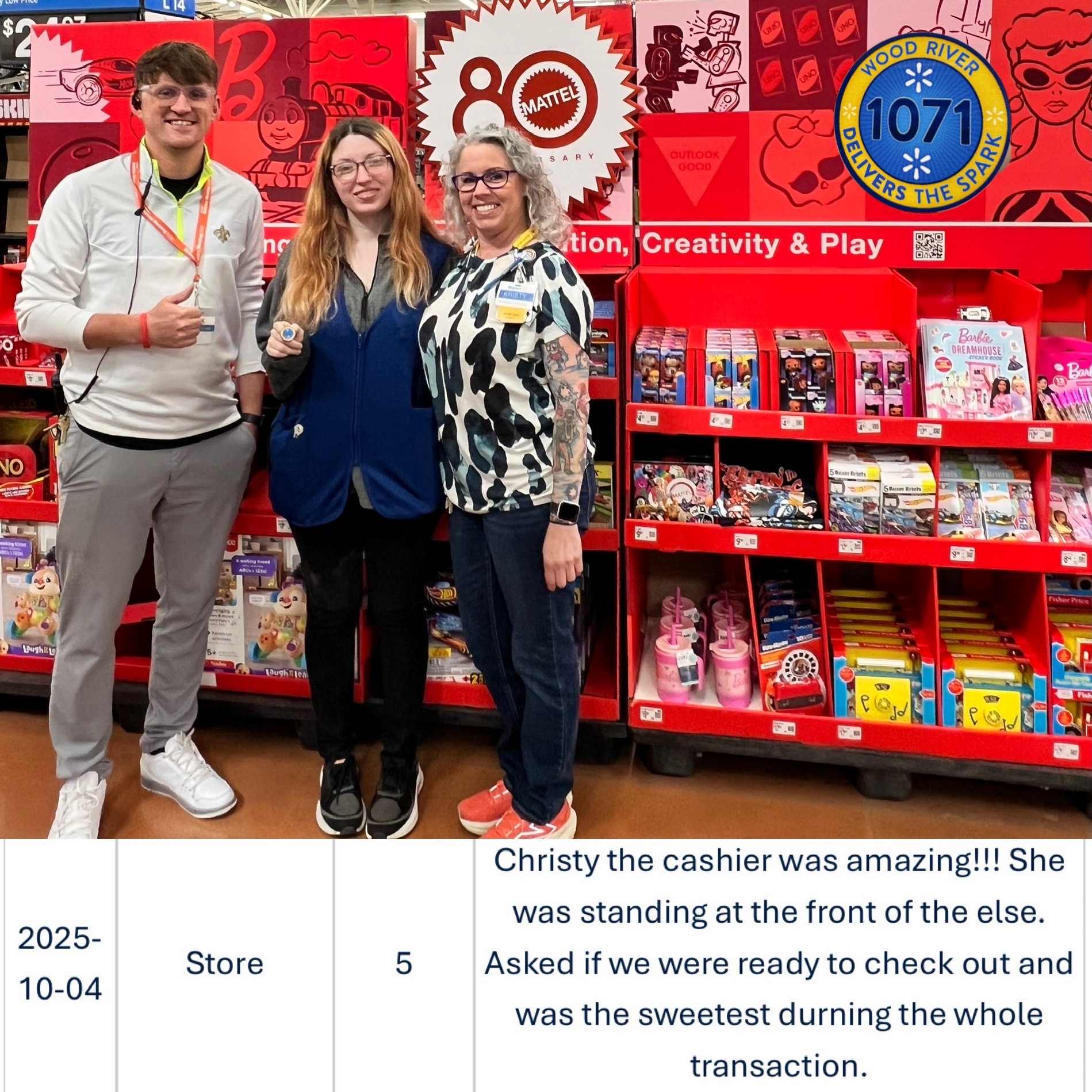 Walmart - At this morning’s store meeting, we were thrilled to be able ...