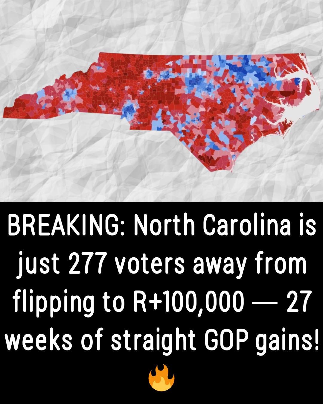 Conservative - 🚨 MASSIVE NEWS: North Carolina is just 277 voters away ...
