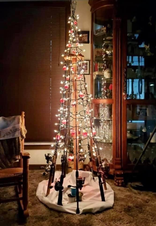 christmas tree decorated with fishing lures Lure Machine Embroidery Design  Southern Sketch Designs Blown Glass 1 X 1.25 X 4.25 Picking the perfect lure to catch the fish of the day is part science Fishing Lure Christmas Ornaments Christmas