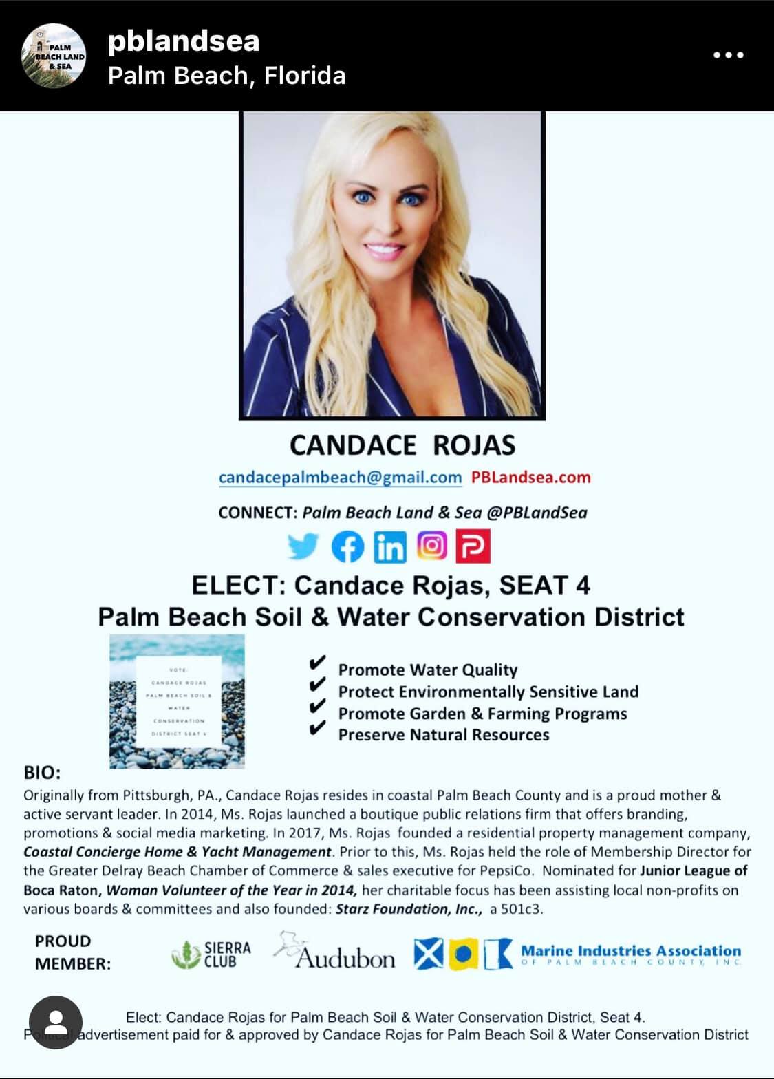 Elect Candace Rojas for: Palm Beach... - Palm Beach Patriots | Facebook