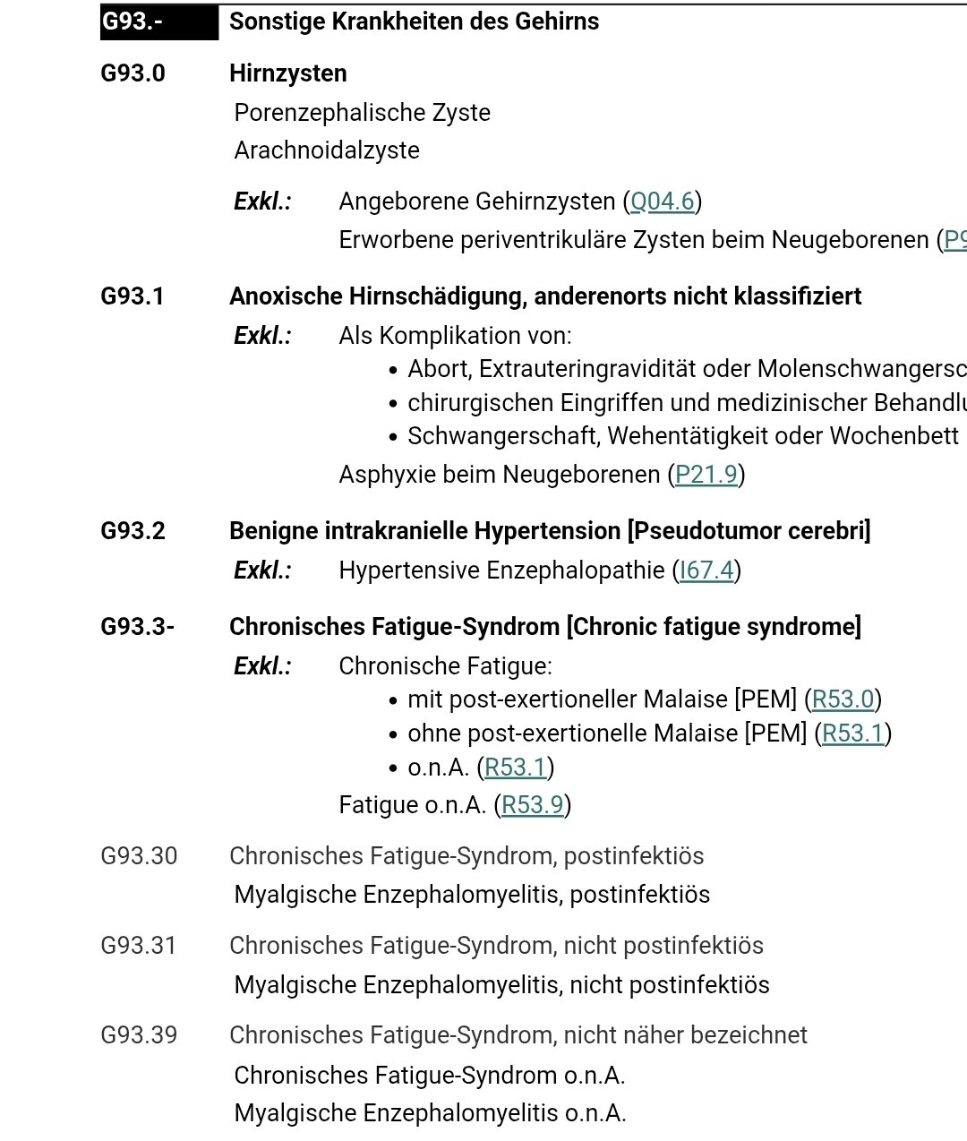 MECFS - ‼️Update ICD-10-GM 2026 - eine Katastrophe bezüglich der ...