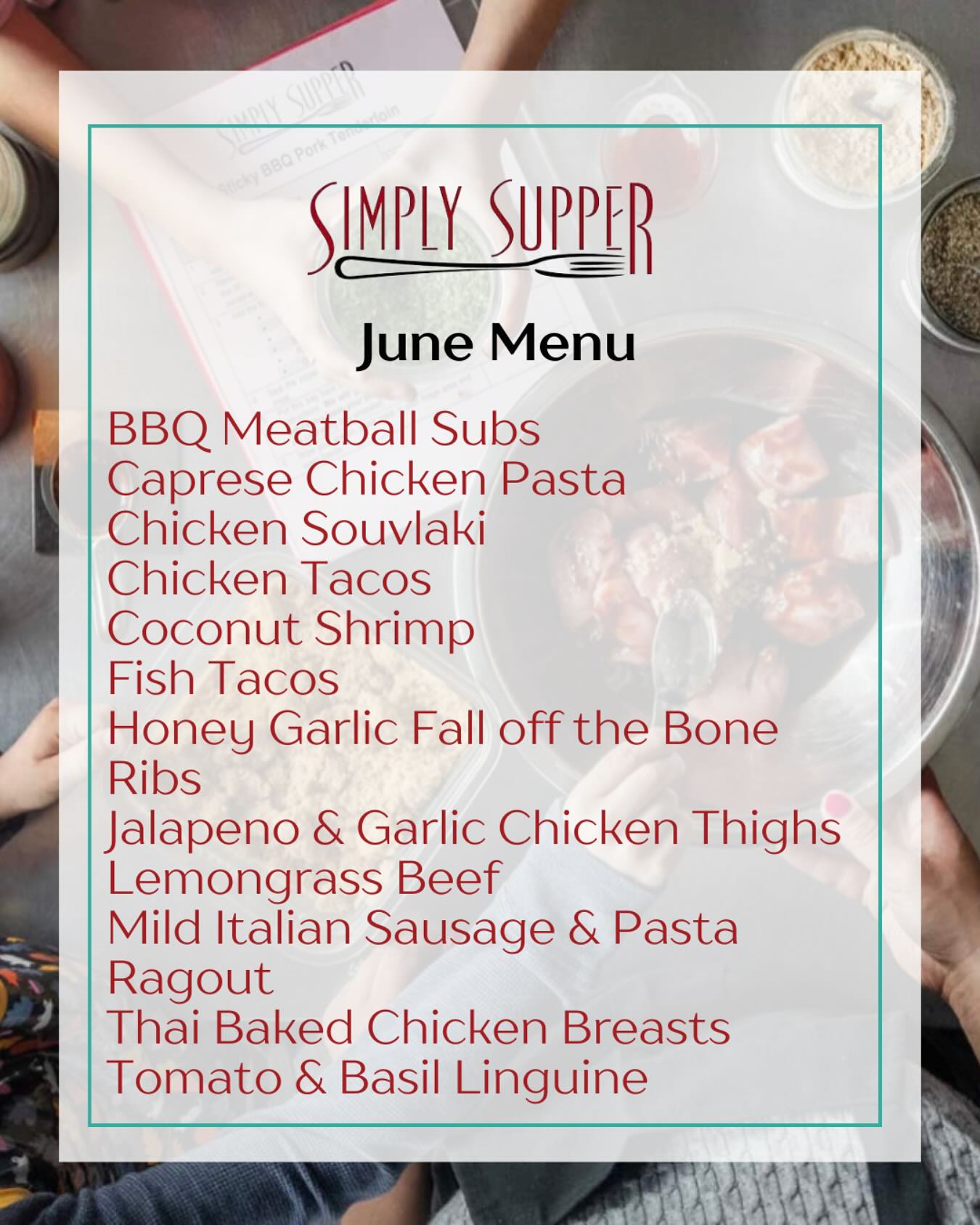 Simply - Our June menu is rocking supper tables all over YEG with five ...