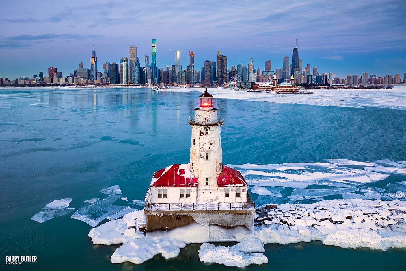 Barry - Monday, Frozen in Time. This morning’s start at Chicago Harbor ...