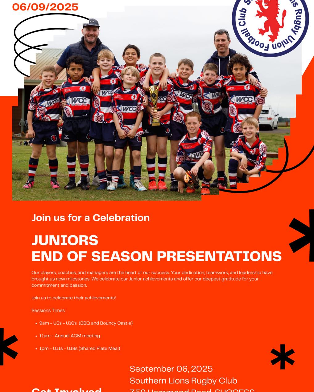 Southern Lions Rugby Union Football Club | **** Junior Presentation ...