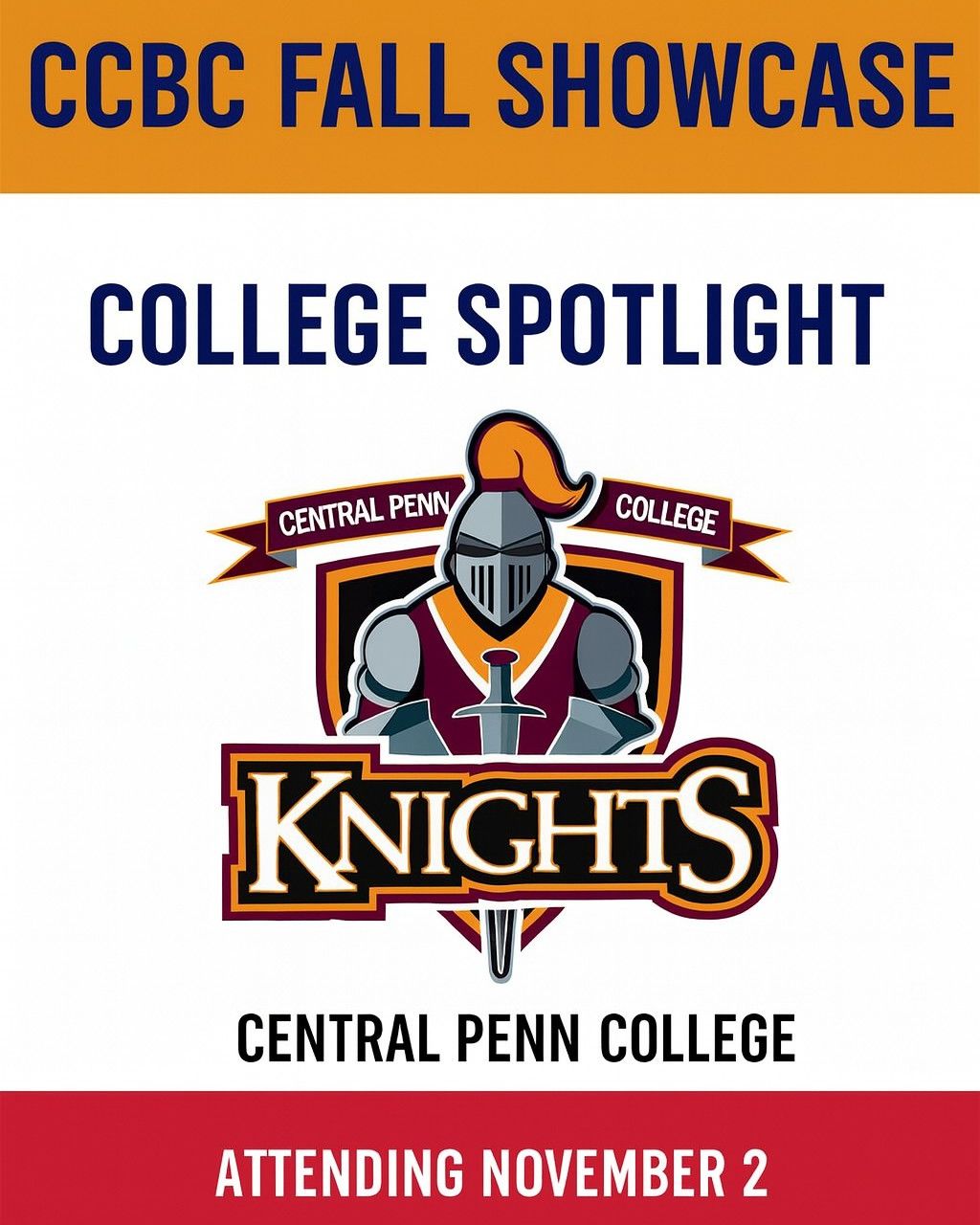 CCBC - We’re excited to welcome Central Penn College Knights and Head ...
