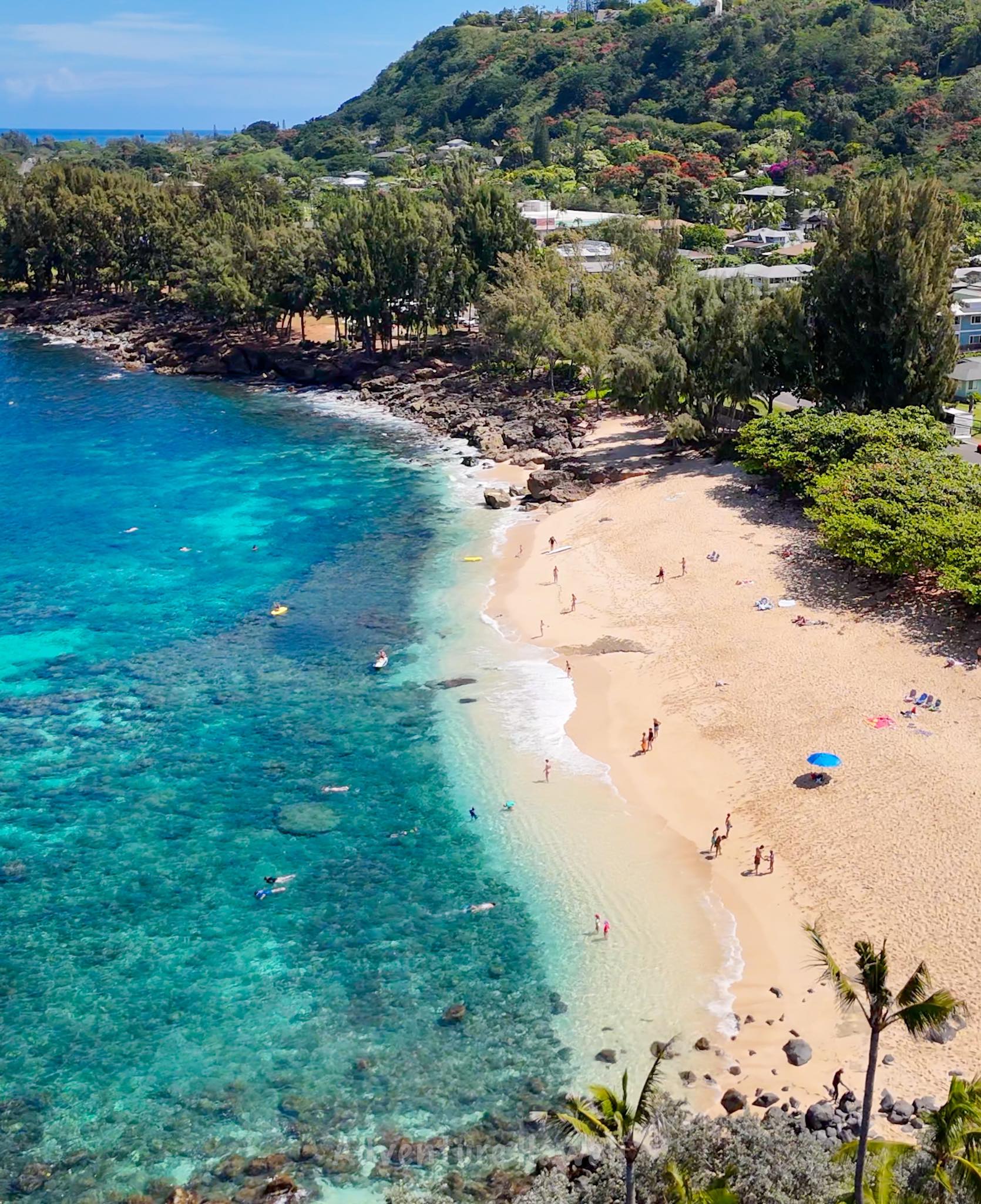 Beautiful day at Three Tables on the North Shore of Oahu