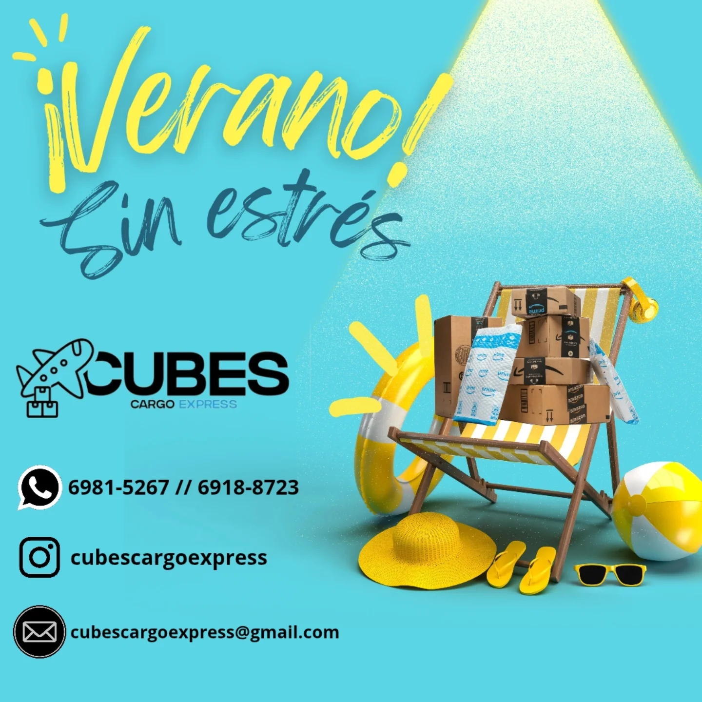 CUBES - ☀️📦 ¡Verano sin estrés con Cubes Cargo Express! 📦☀️ Disfruta ...