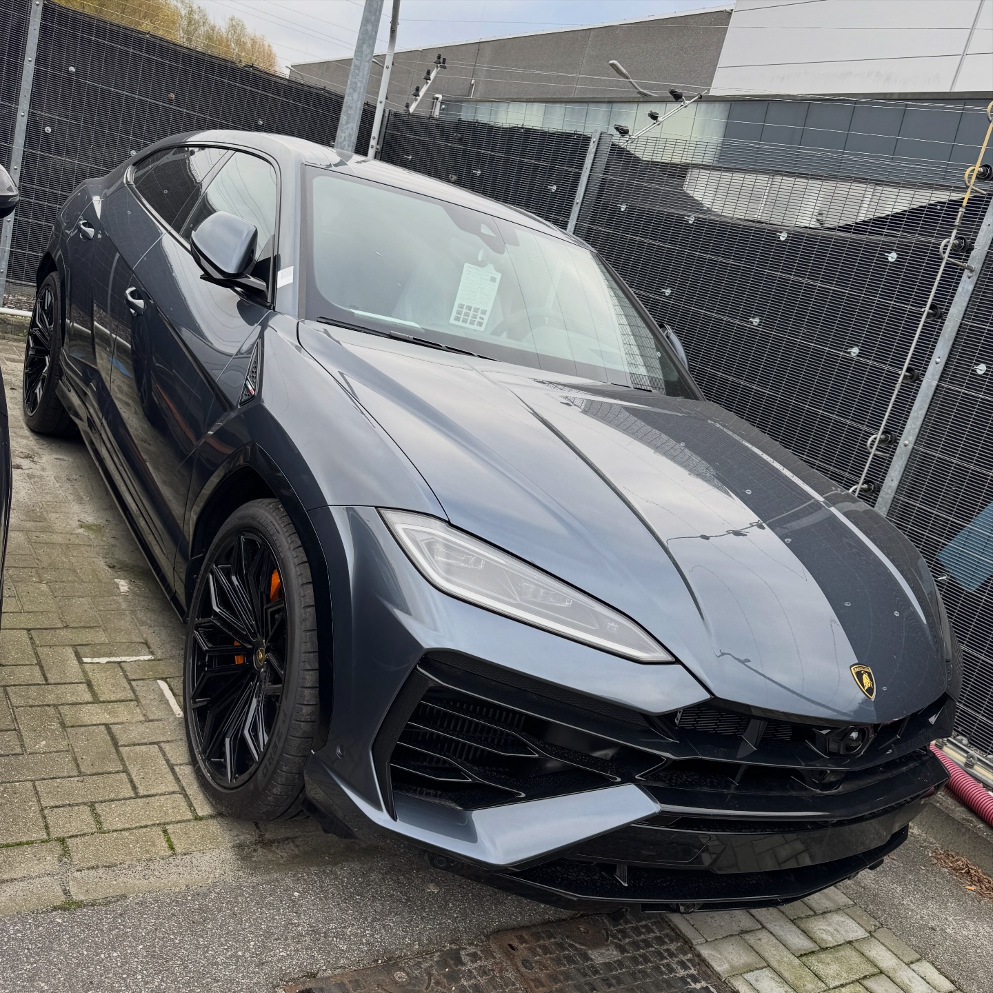 The Lamborghini Urus SE. Finally saw this grey shade and it's very