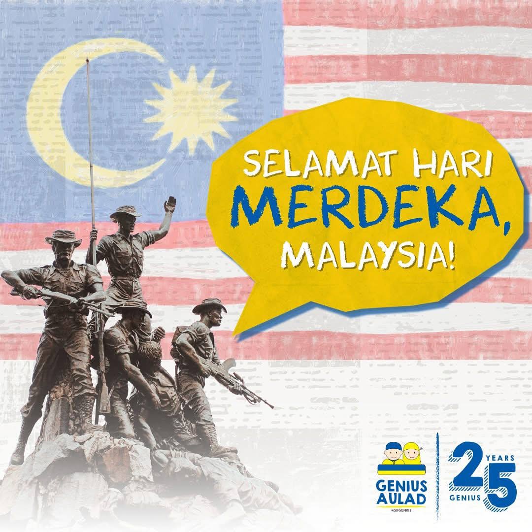 Genius - SELAMAT HARI MERDEKA, MALAYSIA! 🇲🇾💙 Selamat Menyambut Hari ...