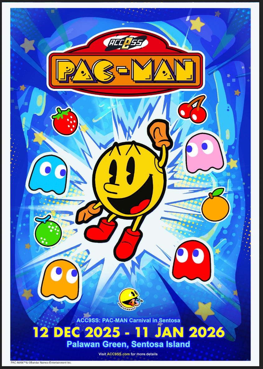 96.3好FM - 🎉 PAC-MAN嘉年华 即将在12月登陆圣淘沙！ 🟡👾 经典电玩 PAC-MAN 欢庆45周年🎮 🏃‍♂️ 真人比例 ...