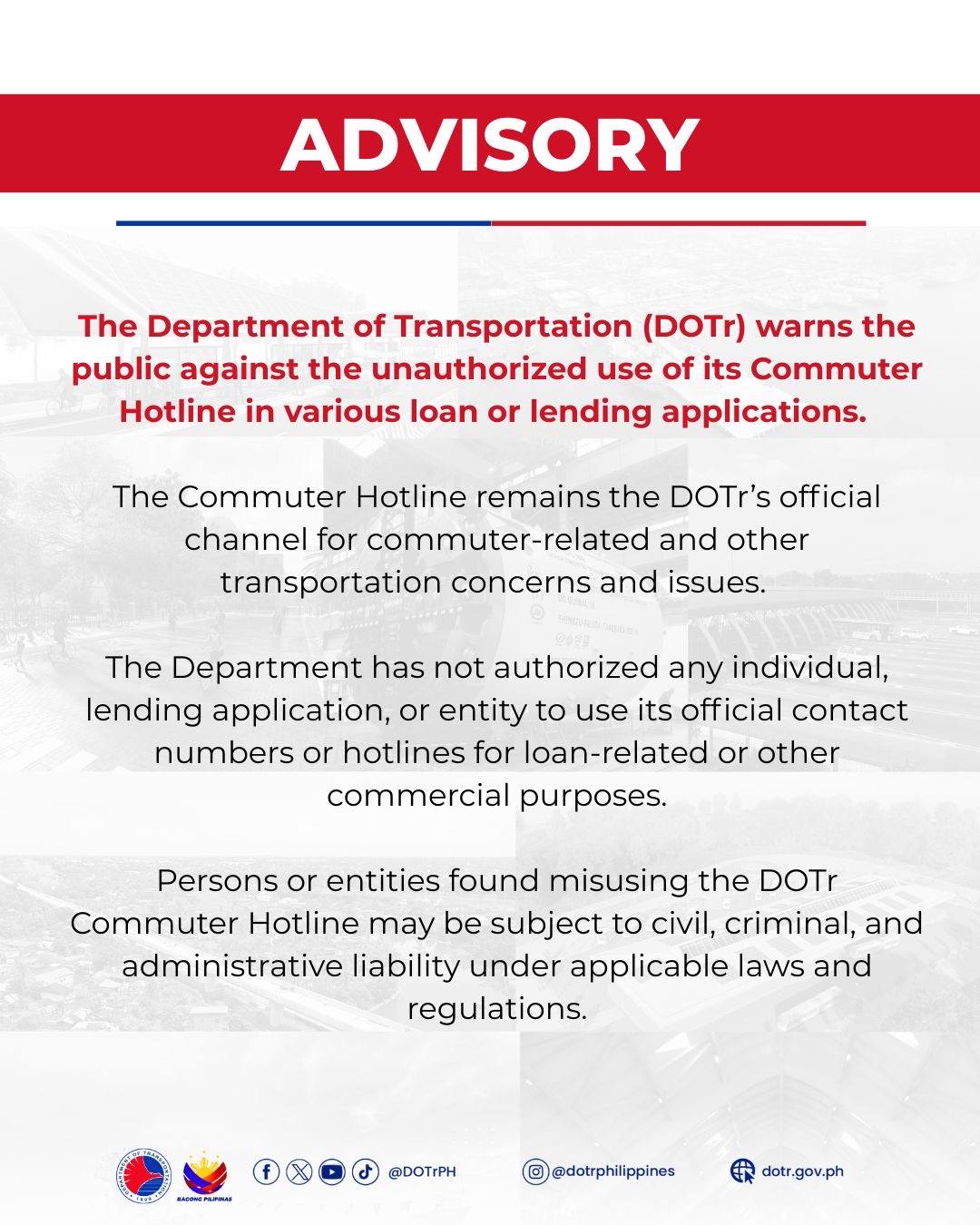 GMA - LOAN APPLICATION GAMIT ANG DOTR NUMBER? Nagbabala ang Department ...