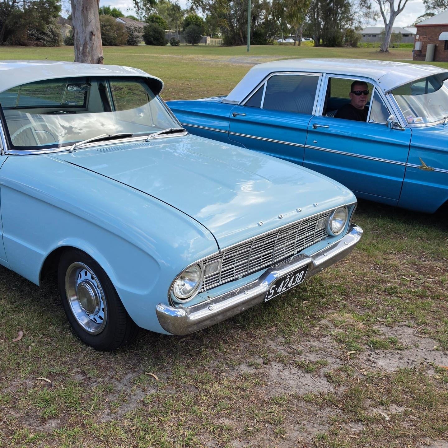 A much needed grounded, hung out at a old school car show today