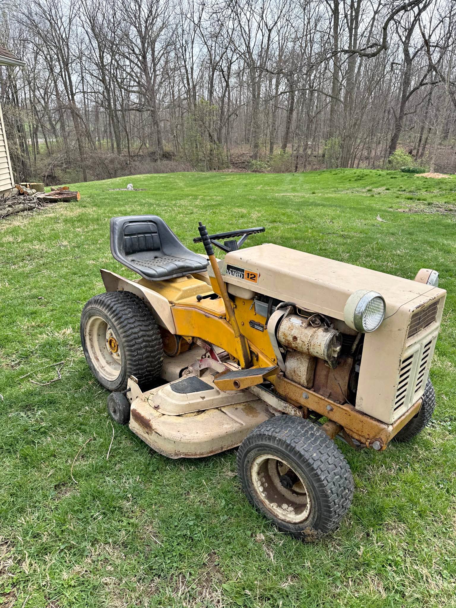 Vintage Montgomery Ward 12HP Riding Lawn Mower - Lawn Mowers - Roanoke ...