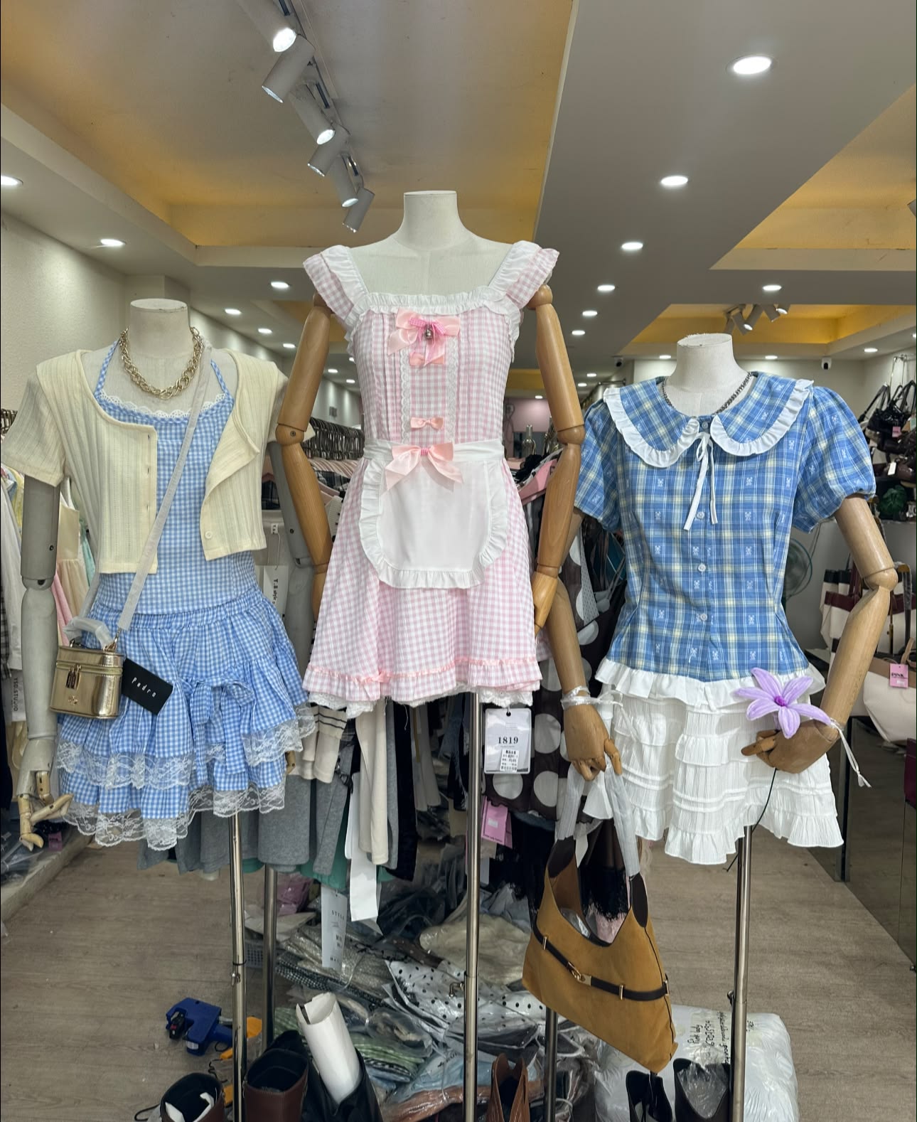 cute dress studio store Today's code: 🎀🧸 Just a little cuteness at the shop 💕 5y prom dress shops near me Square Neck Tight Homecoming Color:Burgundy & Modern Red Stripe
