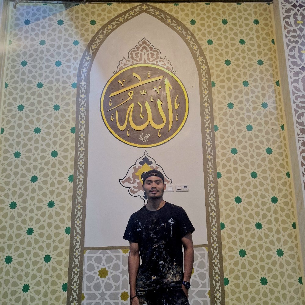 writing Thuluth-style calligraphy on EVA foam #calligraphy #fypp #art # ...