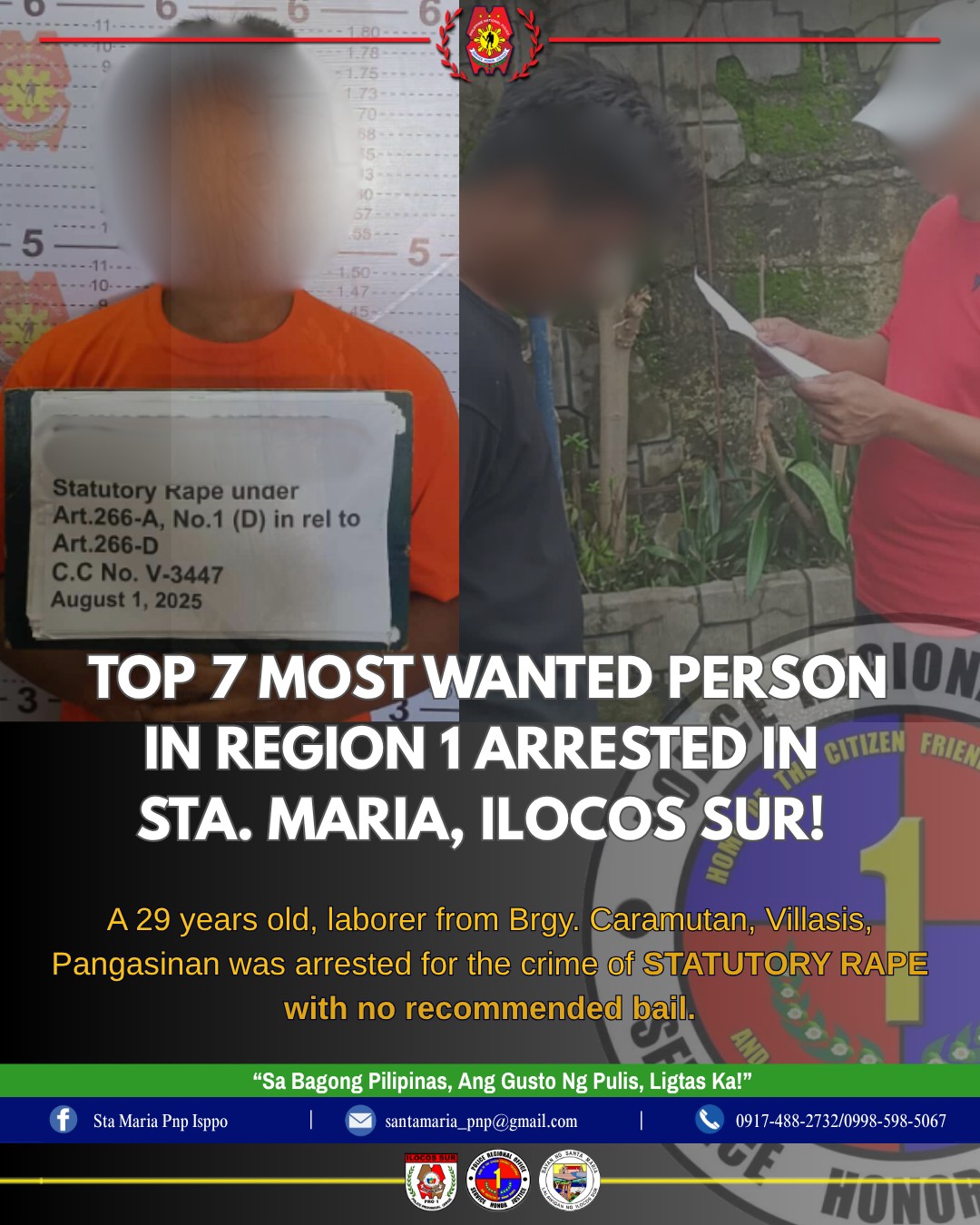 𝗣𝗥𝗘𝗦𝗦 𝗥𝗘𝗟𝗘𝗔𝗦𝗘 | 𝗔𝗥𝗥𝗘𝗦𝗧 𝗢𝗙 𝗪𝗔𝗡𝗧𝗘𝗗... - Sta Maria Pnp Isppo | Facebook