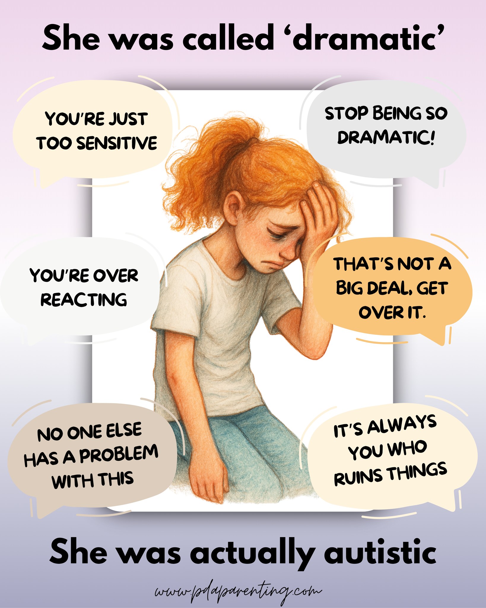 PDA - They were labelled too sensitive, too dramatic, too much - but ...