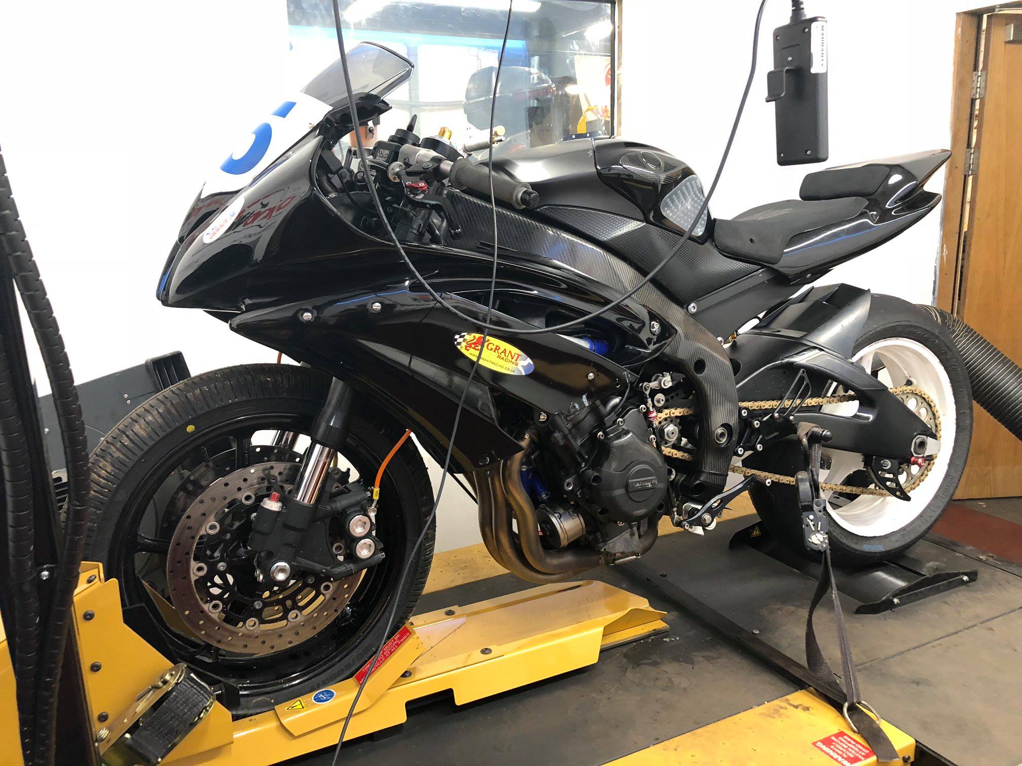 DynoWorx UK - Yamaha R6 race bike getting setup for the... | Facebook