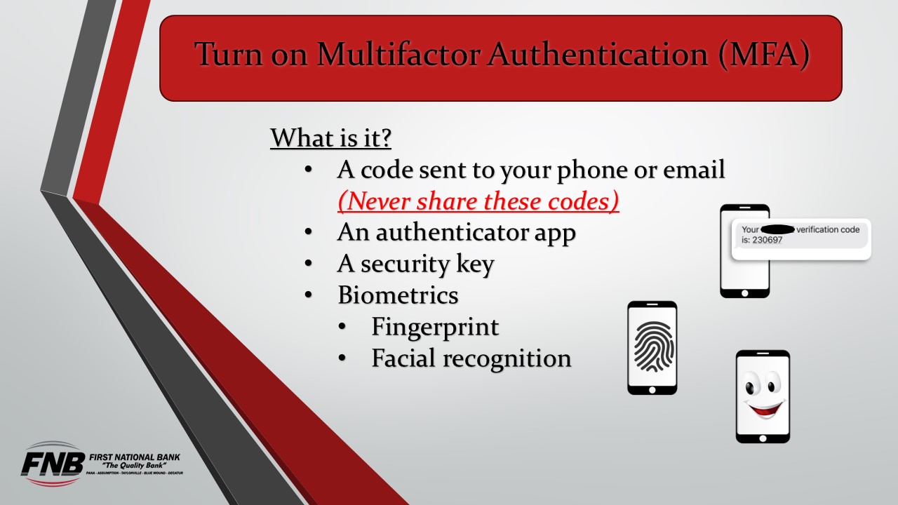 First - Online Safety Tip #2: Turn on Multifactor Authentication (MFA ...