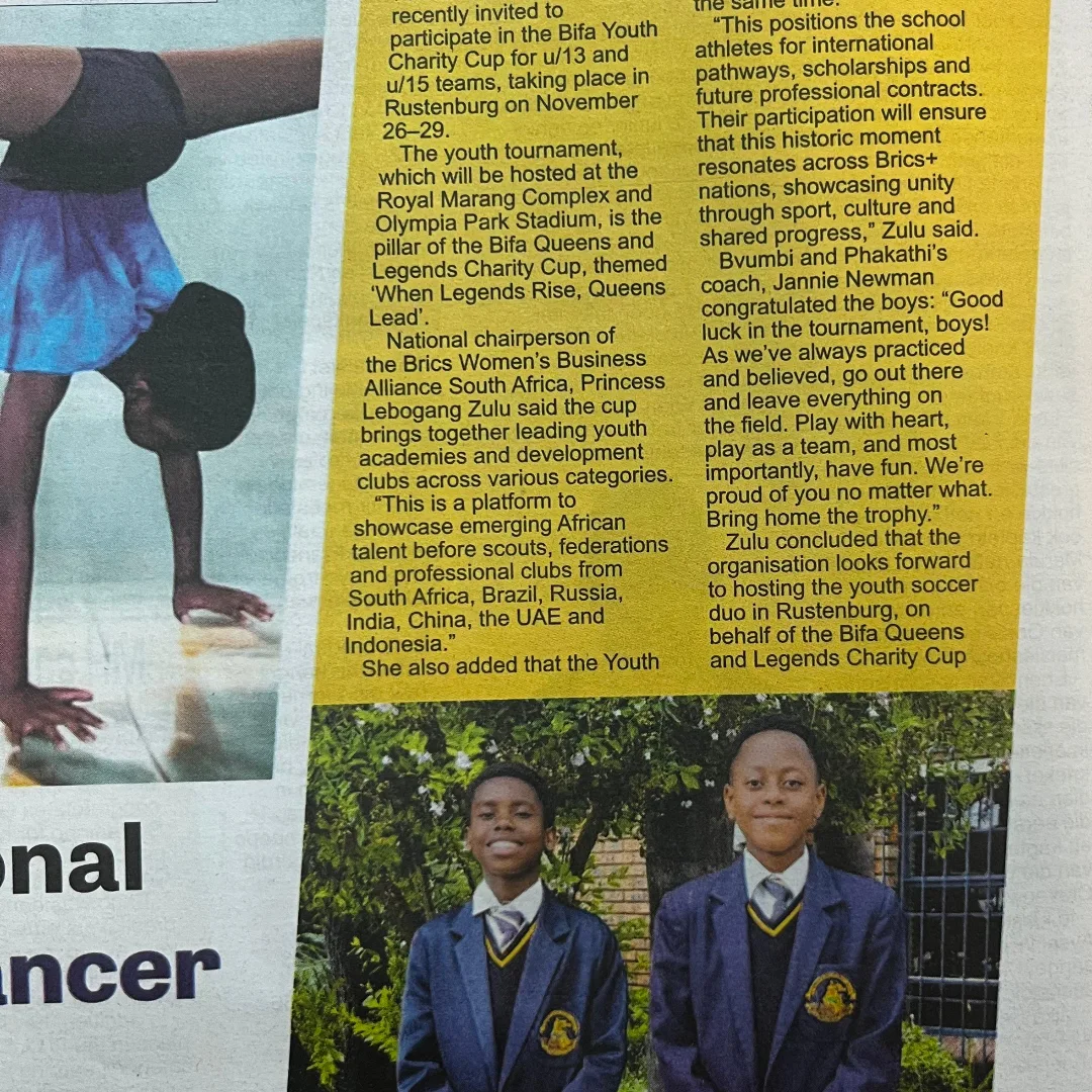 MEPS - Congratulations to Ghundo and Phindulo on their selection for ...