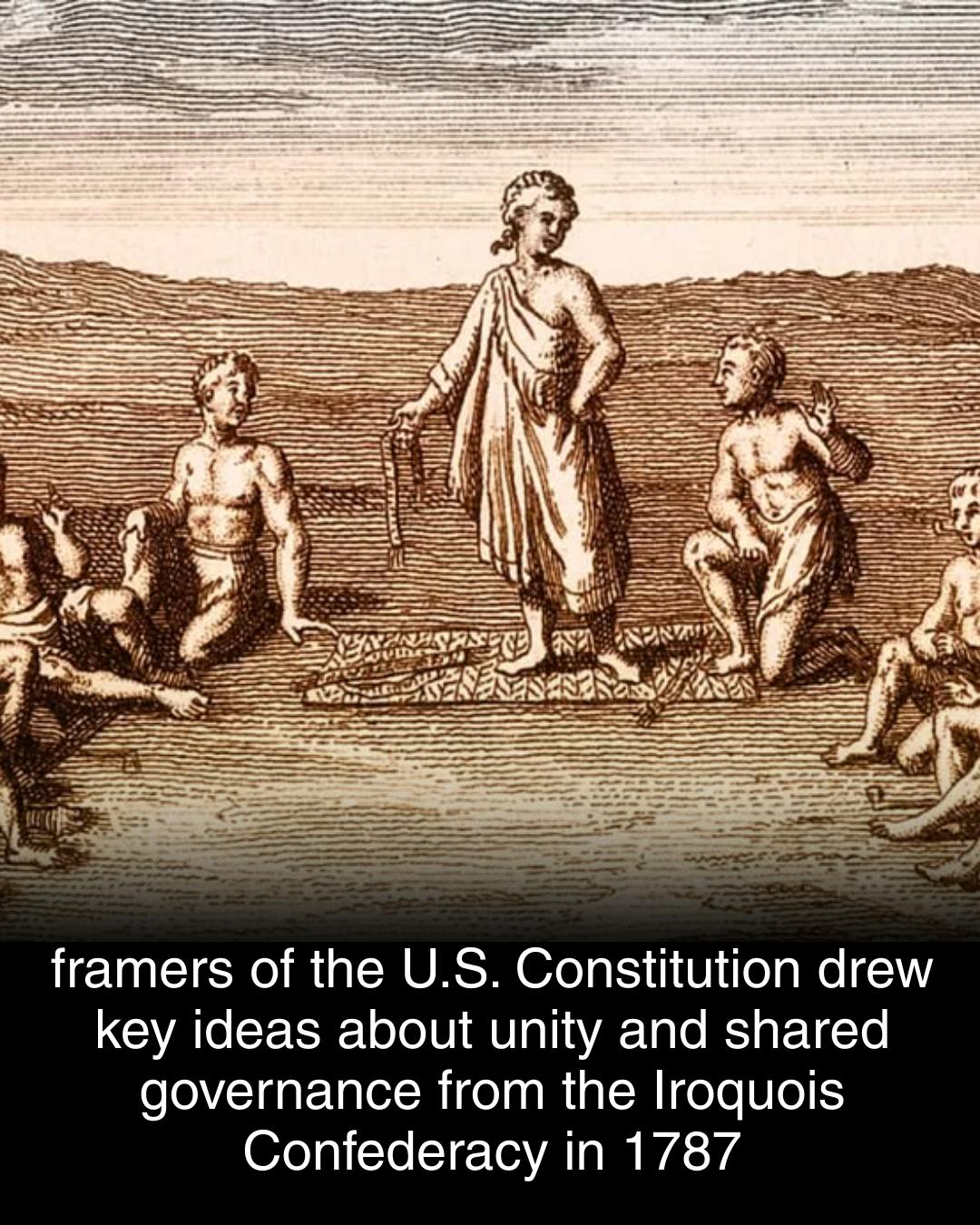 Iroquois confederacy's influence on US Constitution