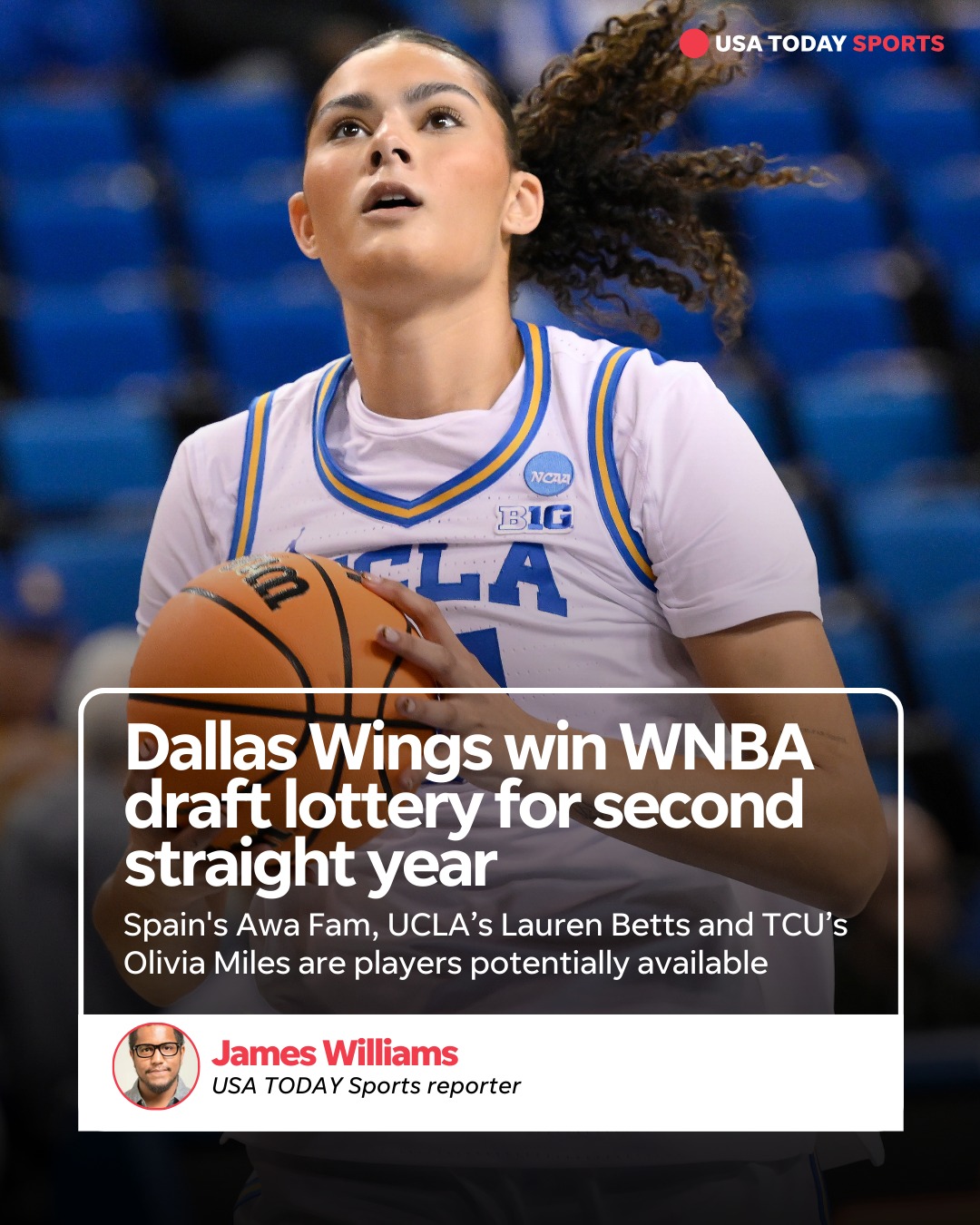 USA - Dallas Wings were awarded the first pick during the 2026 WNBA ...