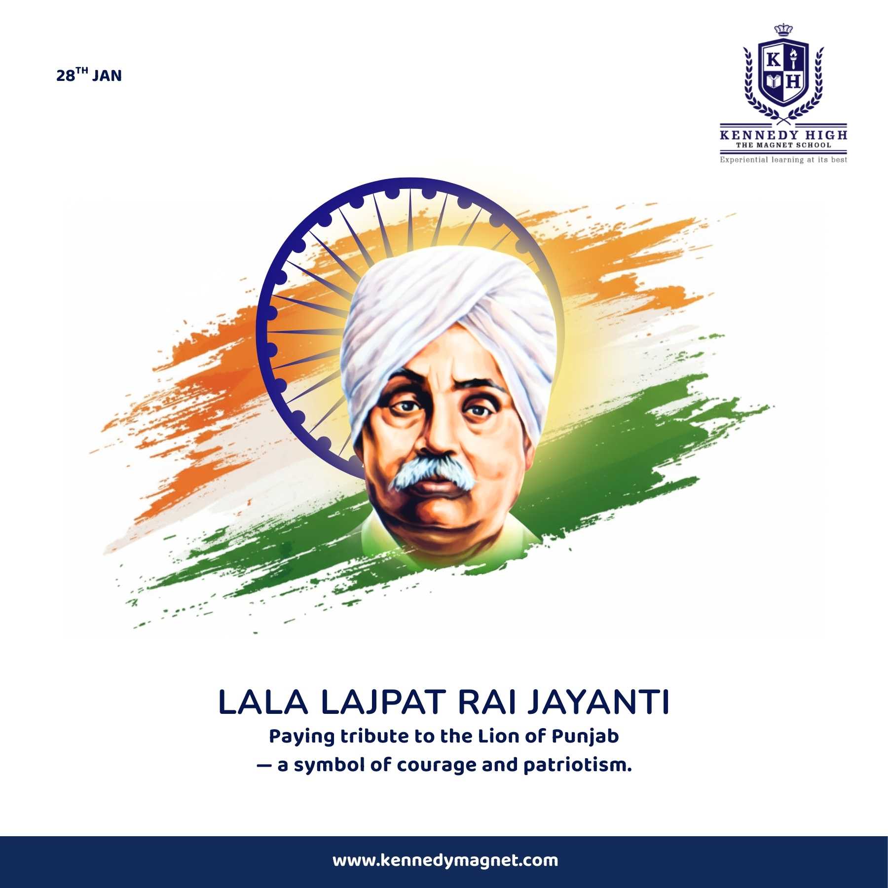 Kennedy - On the birth anniversary of the legendary Lala Lajpat Rai, we ...