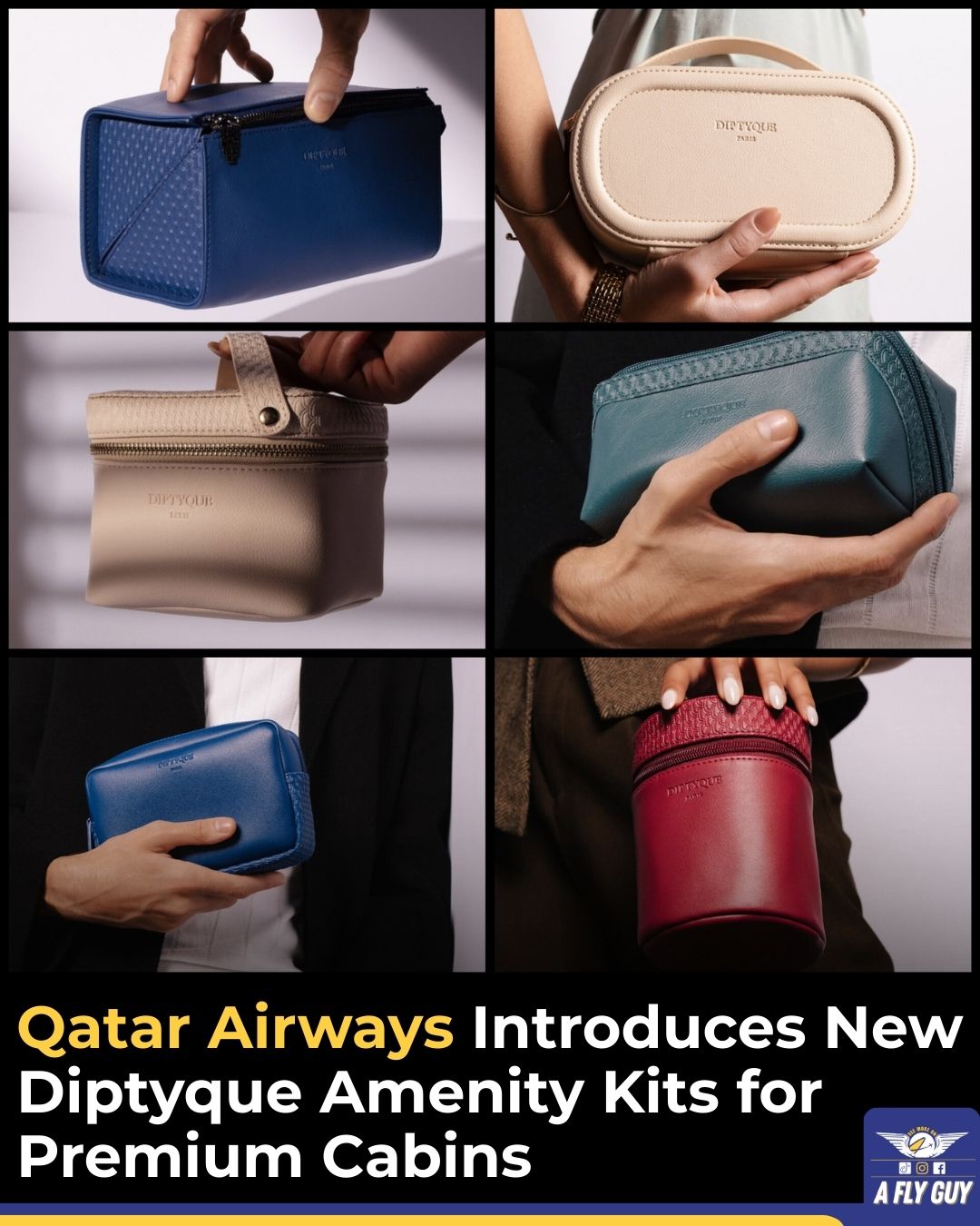 Qatar Airways Introduces New Diptyque Amenity Kits for Premium