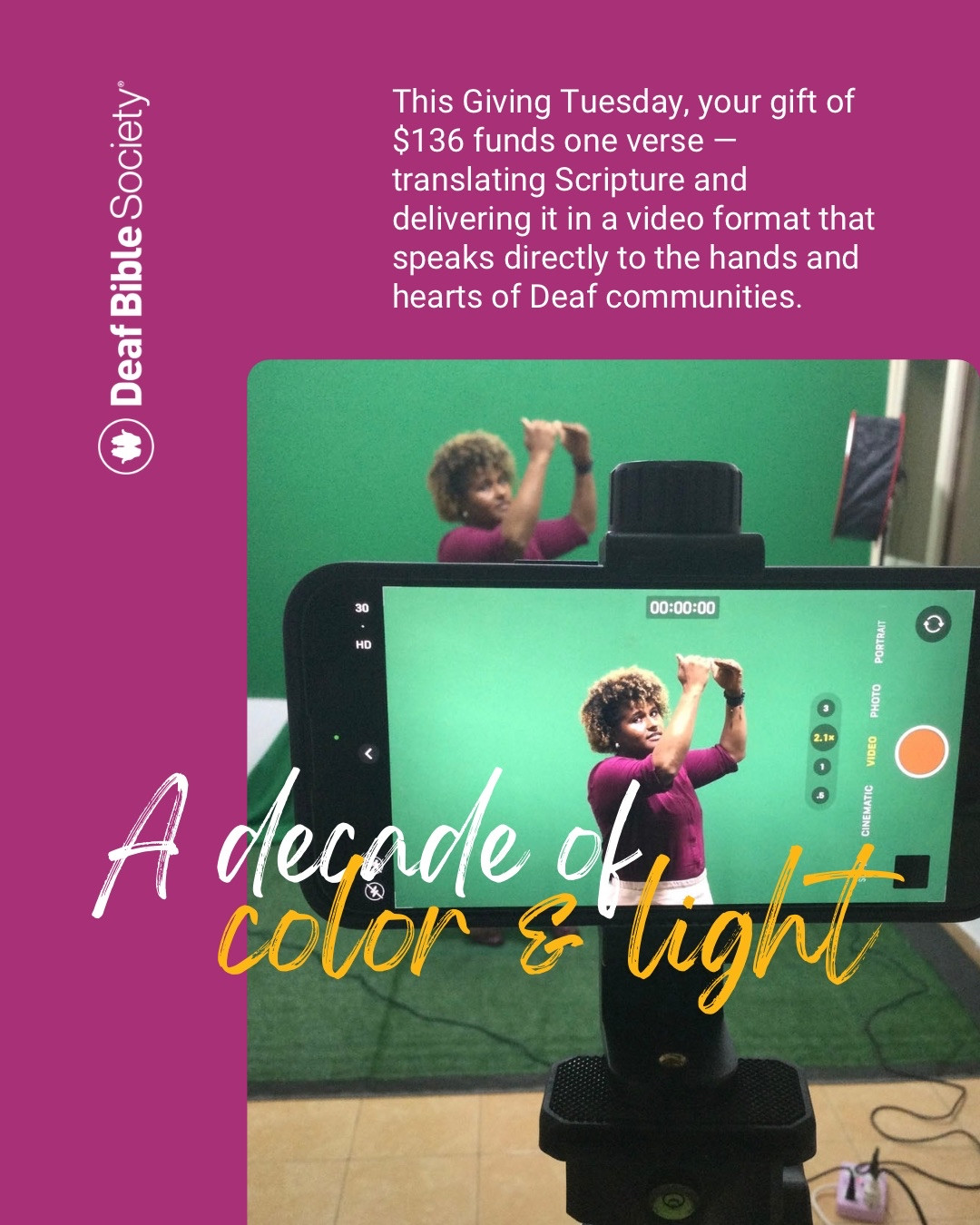 A decade of color and light and... - Deaf Bible Society | Facebook
