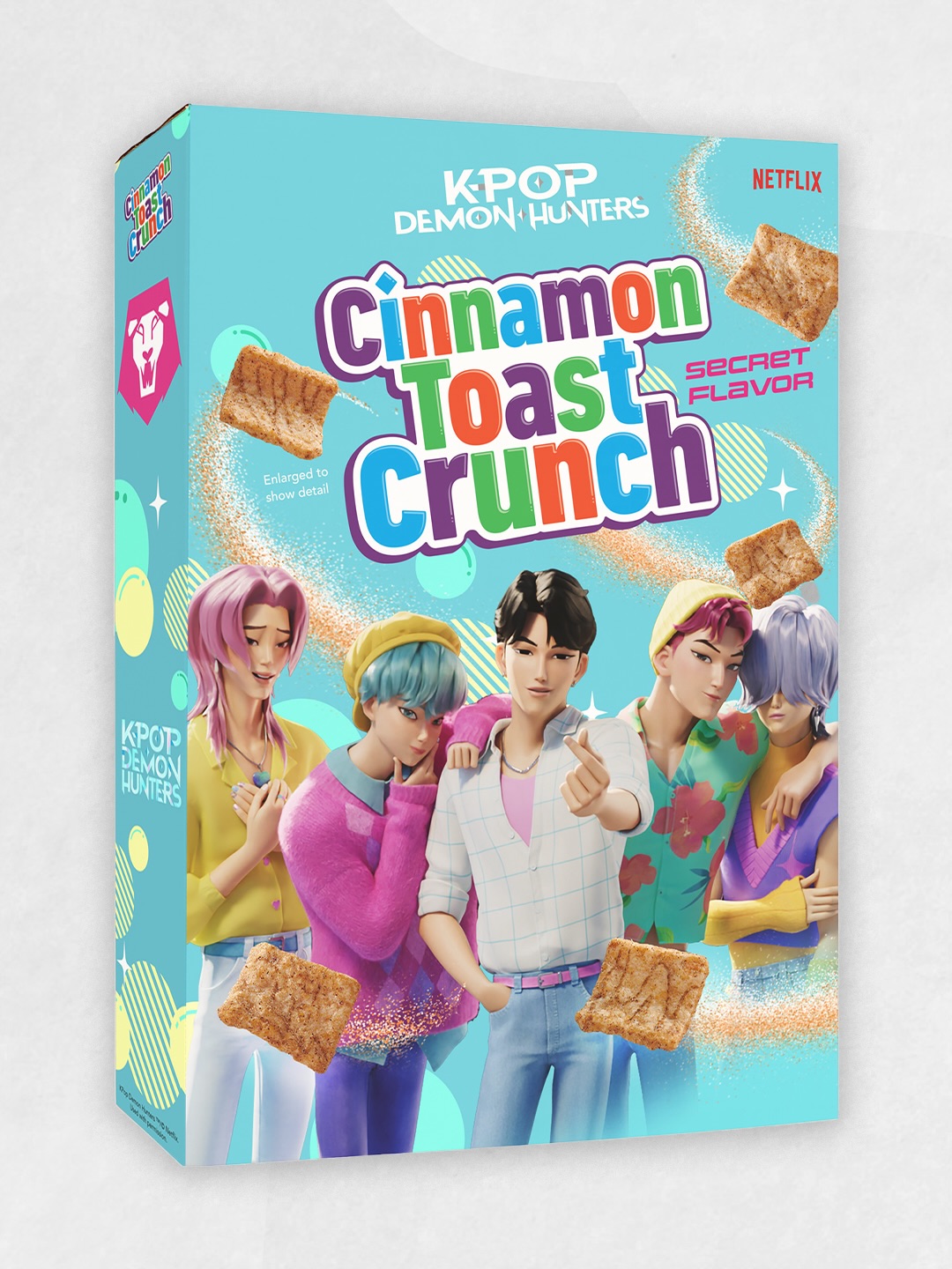 Two mystery flavored K-Pop Demon Hunters Cinnamon Toast Crunch