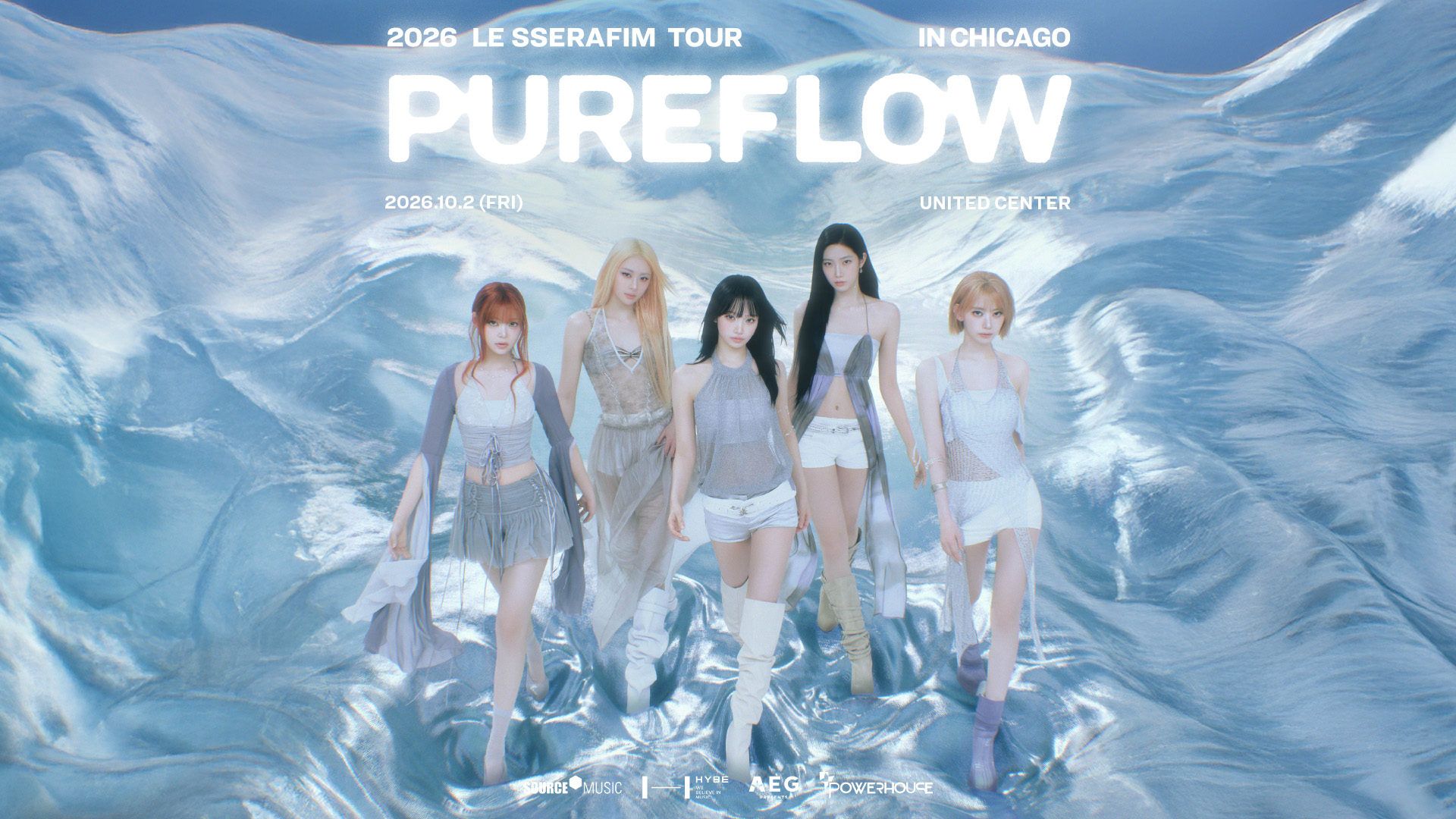 2026 LE SSERAFIM PUREFLOW TOUR is coming to Chicago on October 2