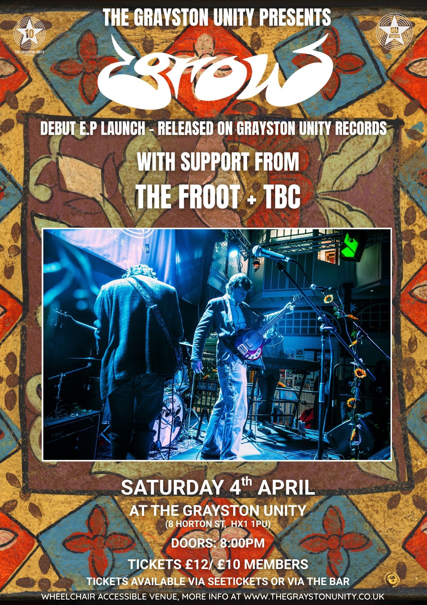 GROW'S E.P LAUNCH with support The Froot