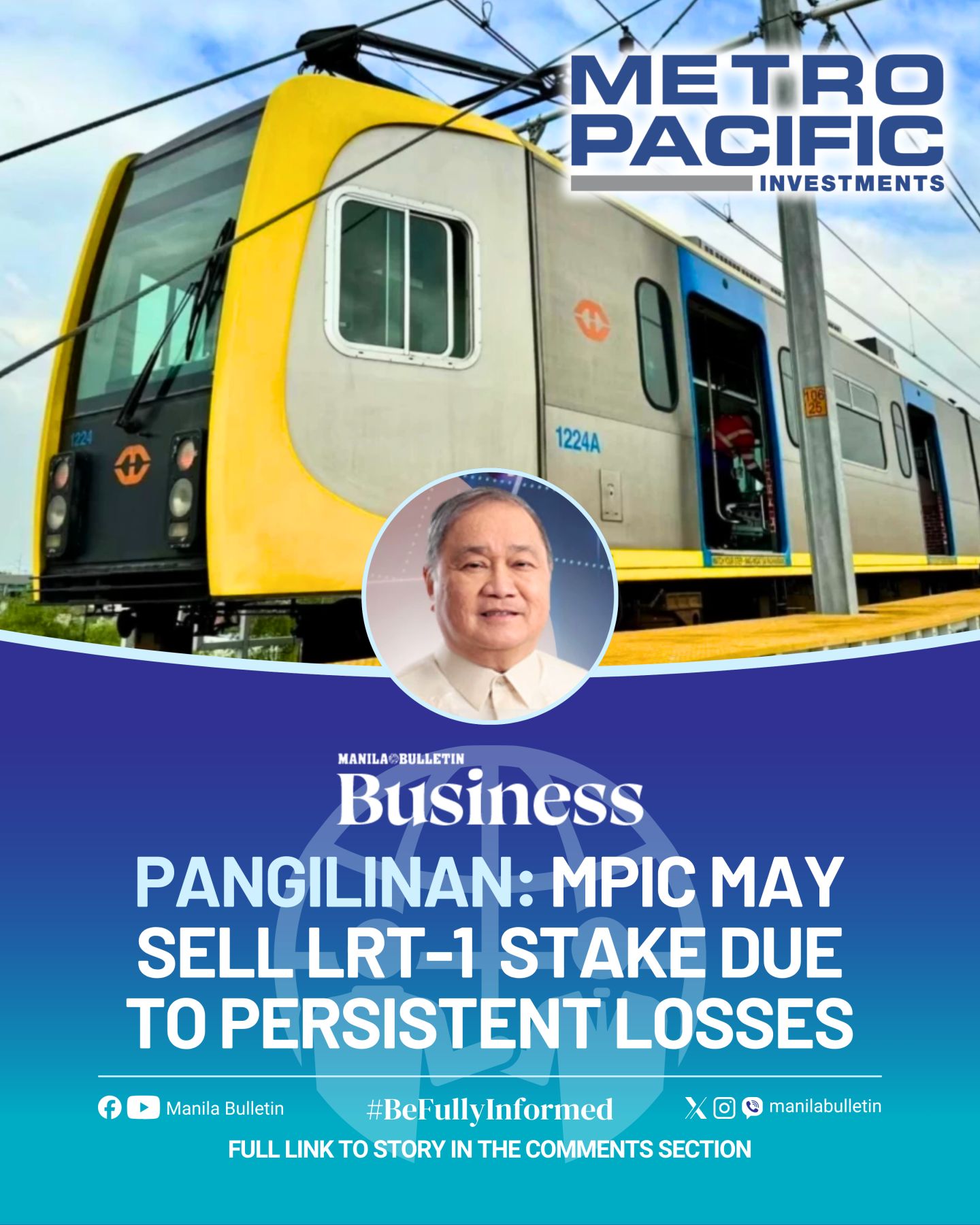 Manila - Metro Pacific Investments Corp. (MPIC) is considering selling ...