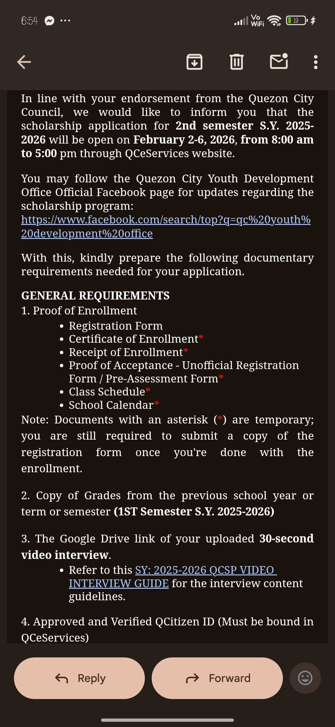 Quezon City Scholars Hub (QCYDO) | Question po yung mga may asterisk po ...