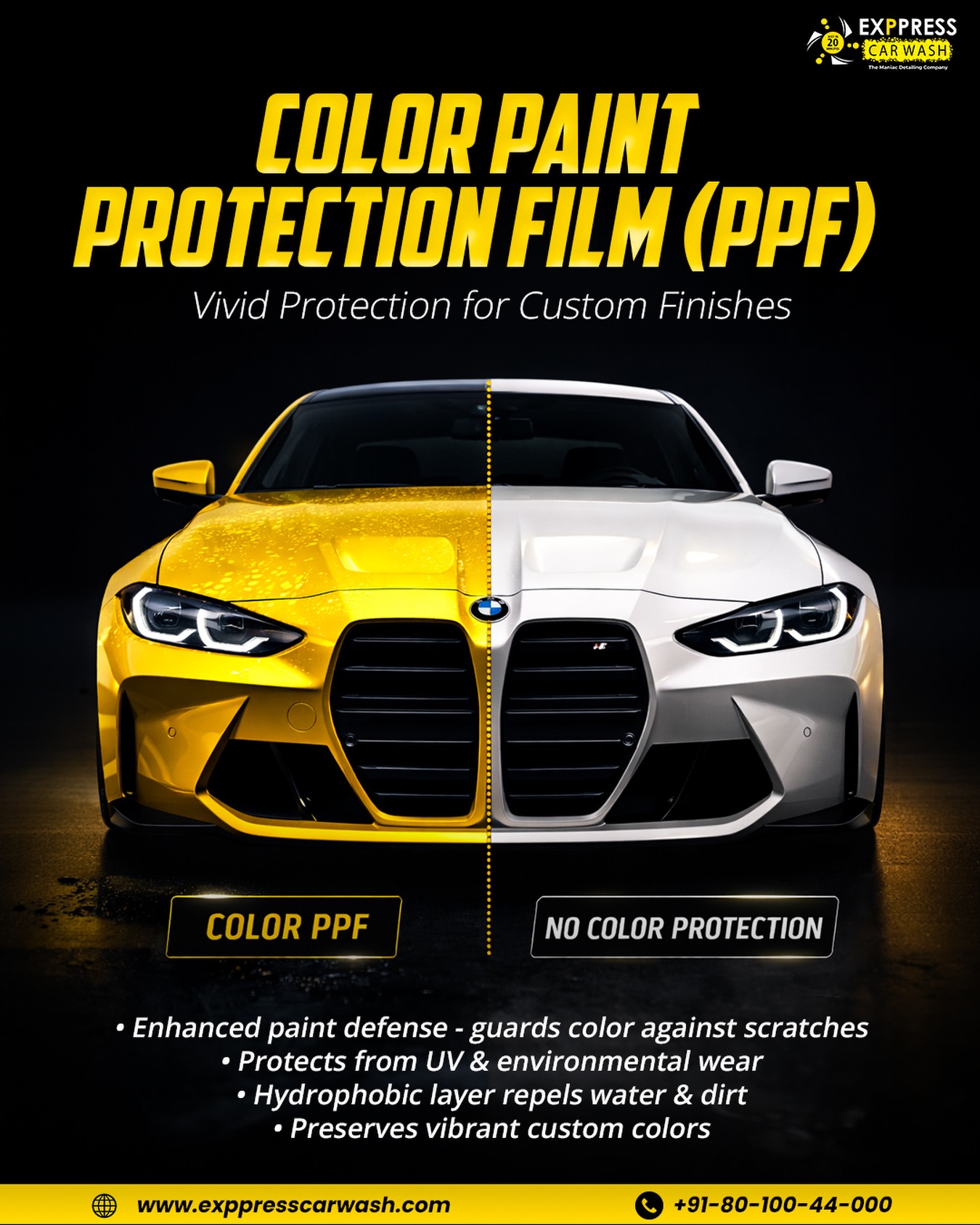 ジェジェ With Color Paint Protection Film (PPF) at Exppress Car Wash, you