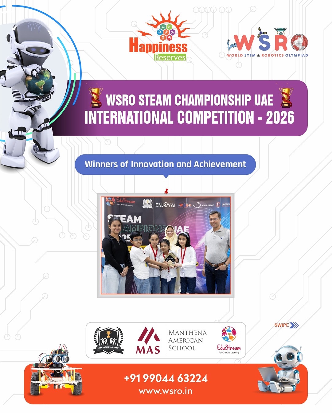 Champions of the WSRO! 🏆... - World STEM & Robotics Olympiad | Facebook
