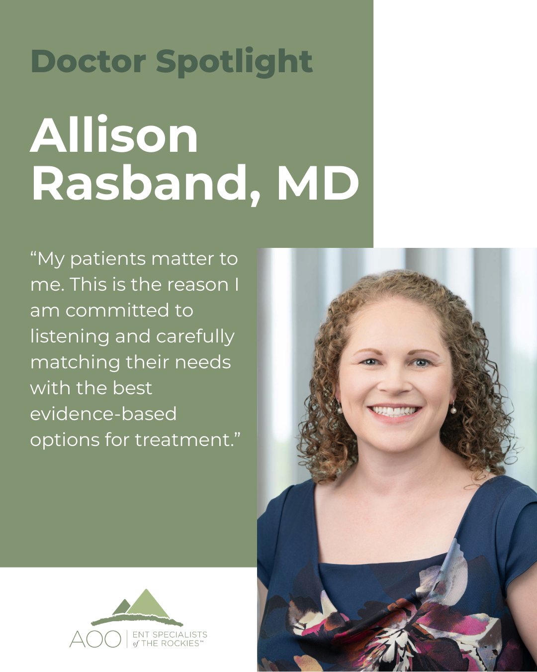 AOO - Meet Dr. Rasband! Dr. Allison Rasband is a board-certified ...