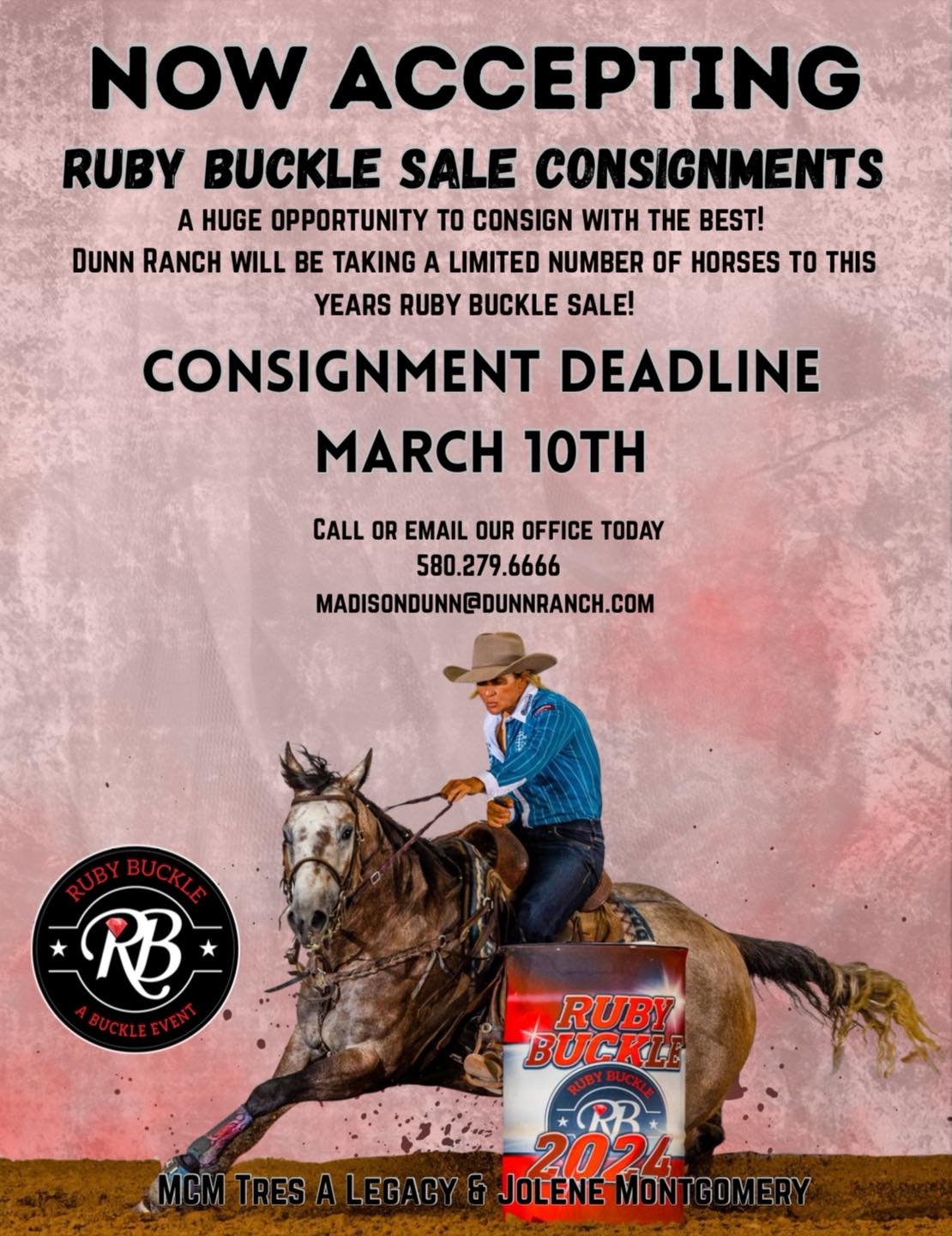 DUNN - For the first time in years, your premier racehorse consigner is ...