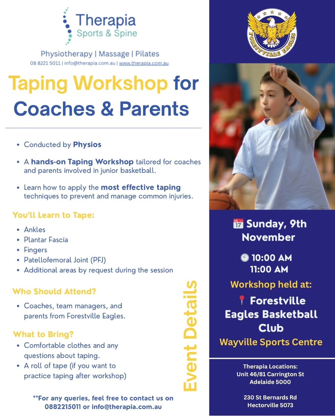 Forestville - Therapia Sports & Spine Taping Workshop 🦅 Thanks to the ...