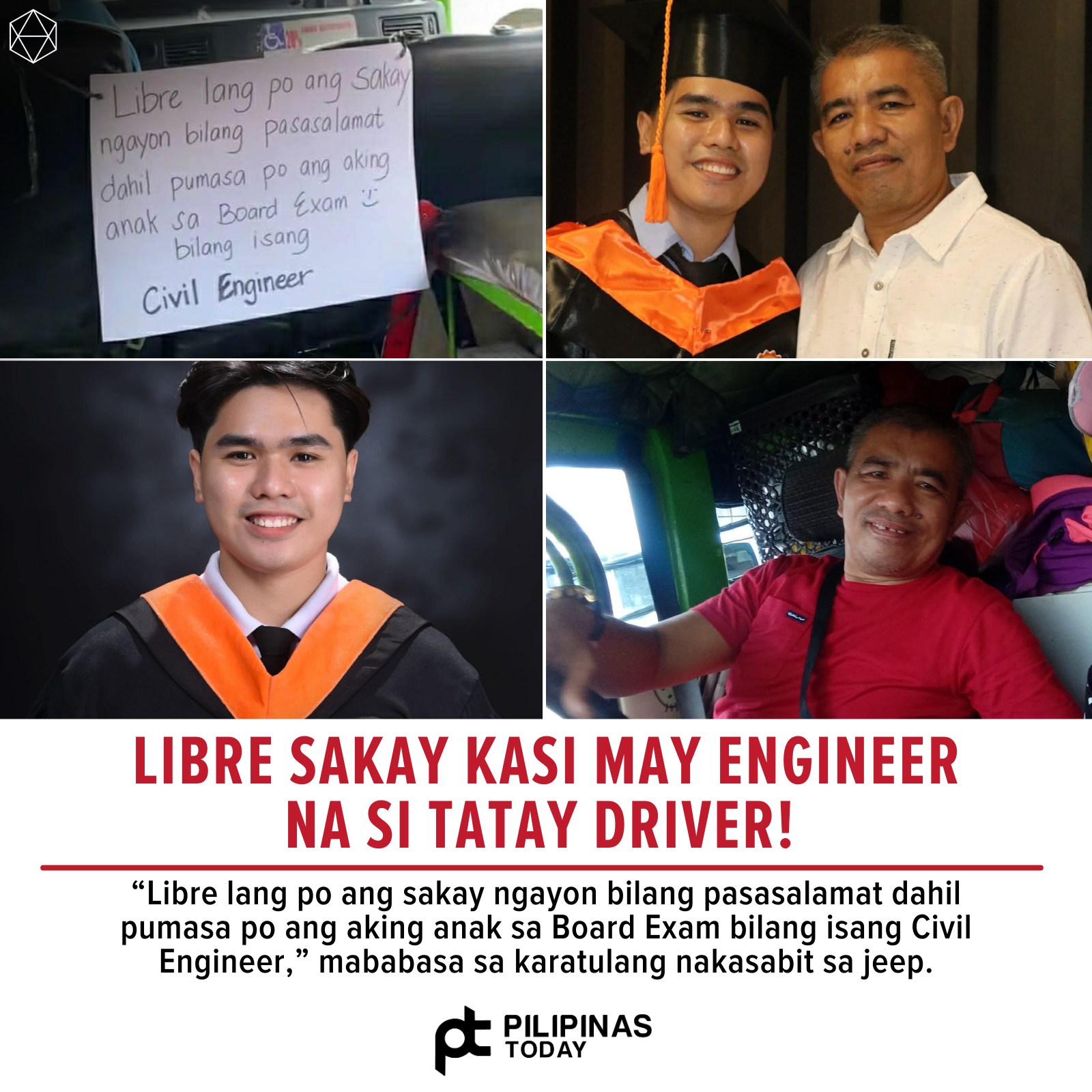 Pilipinas - Nag-viral ang sweet gesture ng jeepney driver na si Edwin ...