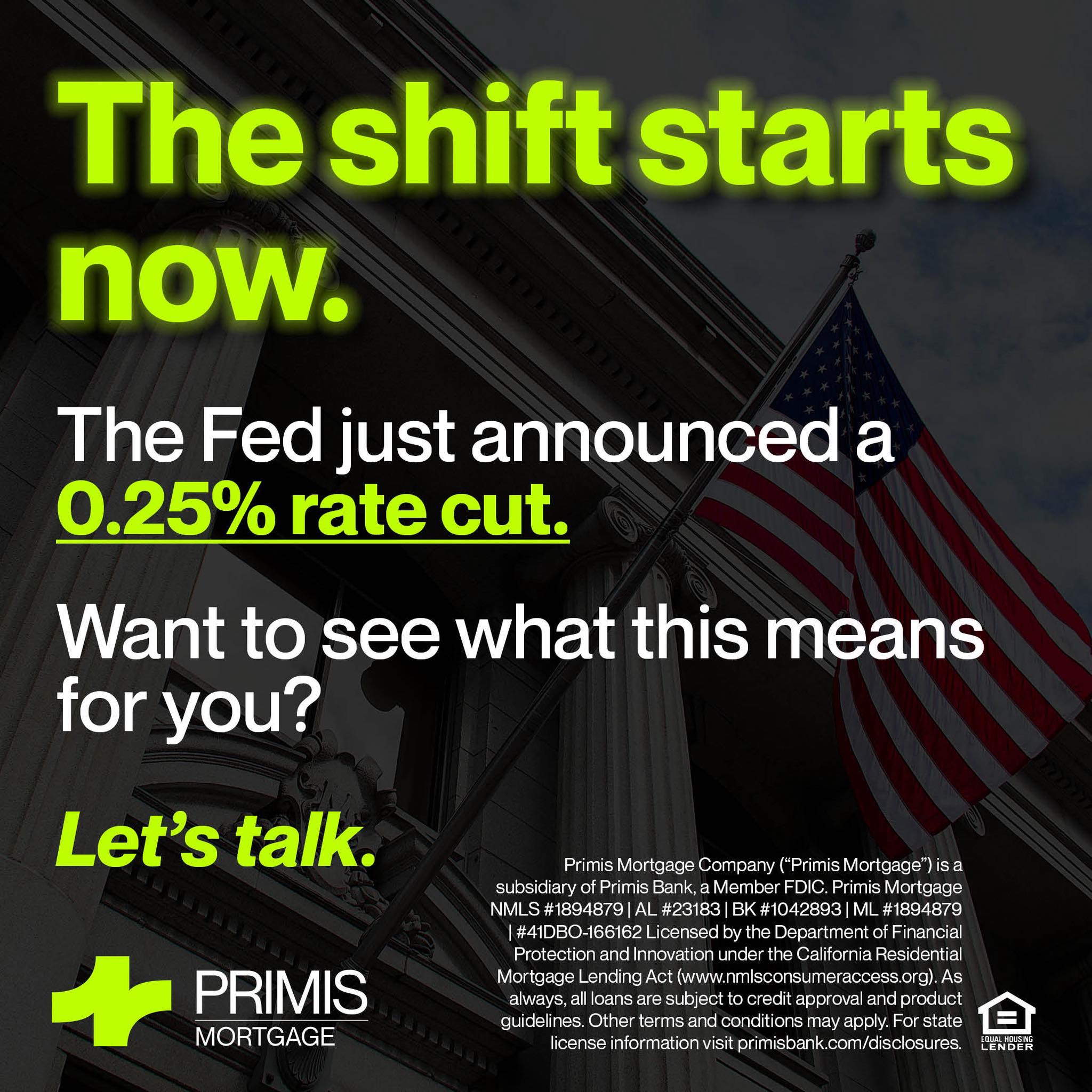 Belinda - This afternoon, the Federal Reserve announced a 0.25% ...