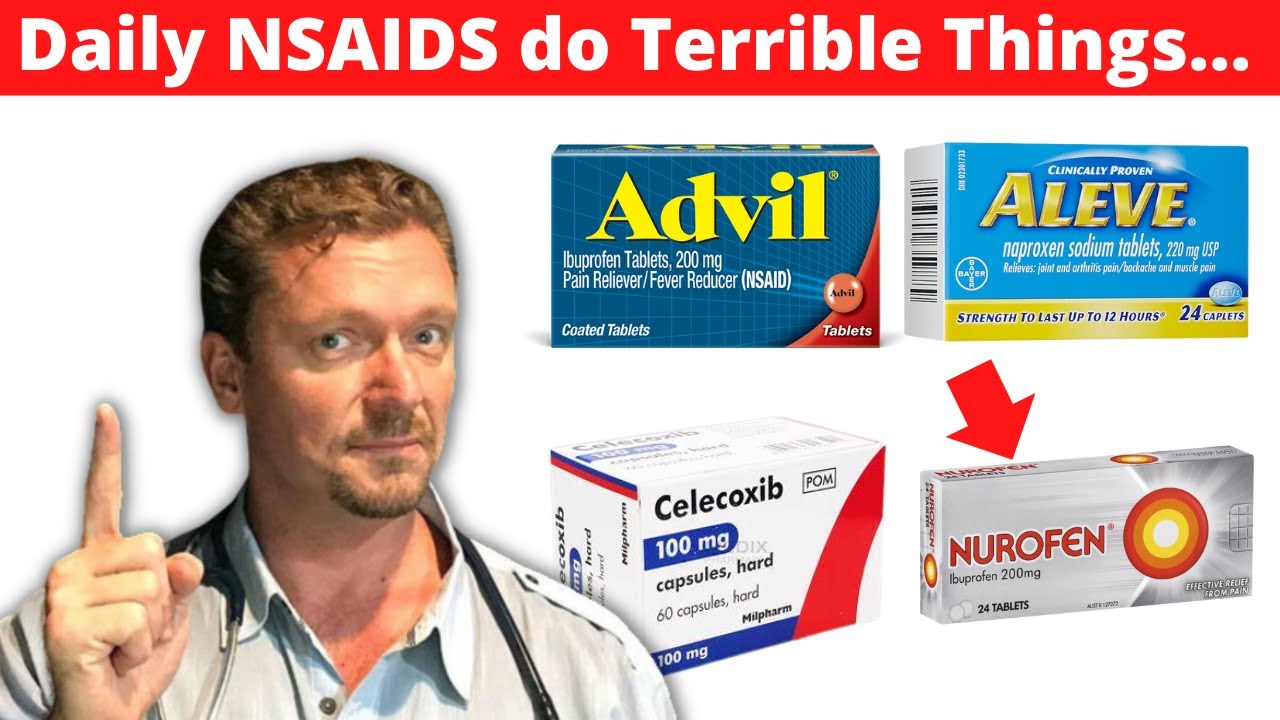 NSAIDs block enzymes that lead to inflammation and they're useful for reducing pain, swelling and fever. But there's a risk that they could damage our gut lining if we use them too