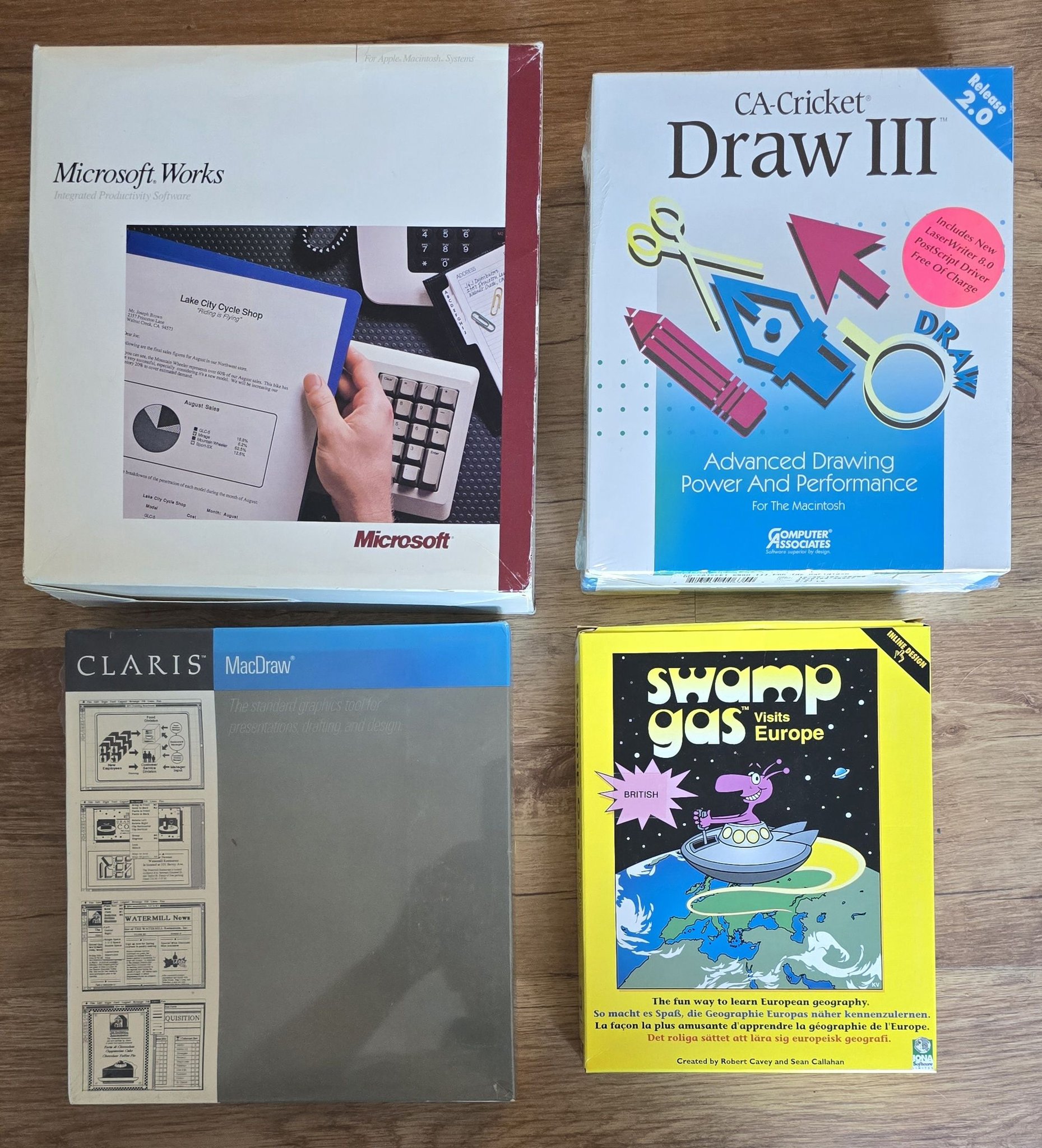 Value of retro Apple software: Microsoft Works, CA-Cricket Draw