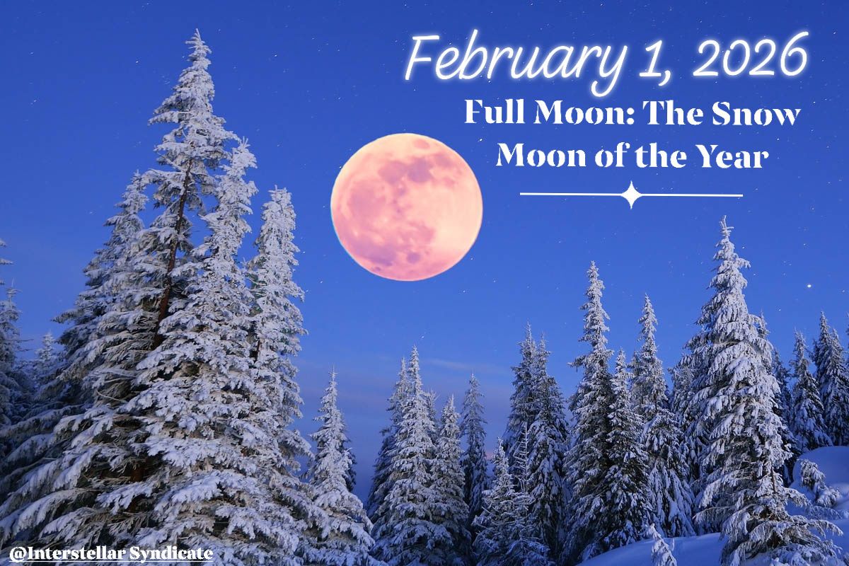Interstellar - February 1, 2026 Full Moon: The Snow Moon of the Year! ☄ ...