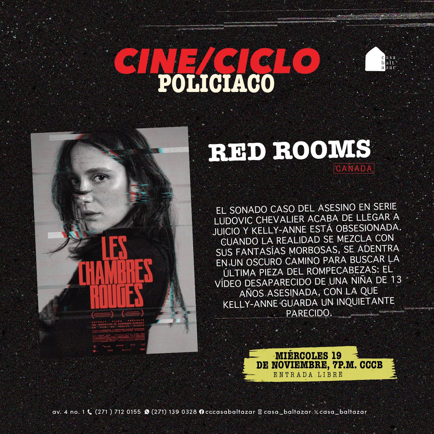 Cine/Ciclo - 🎥 Cine Ciclo de Noviembre: POLICIACA Entre la... | Facebook