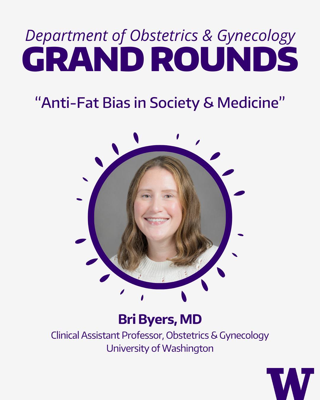 University of Washington Department of Obstetrics and Gynecology ...